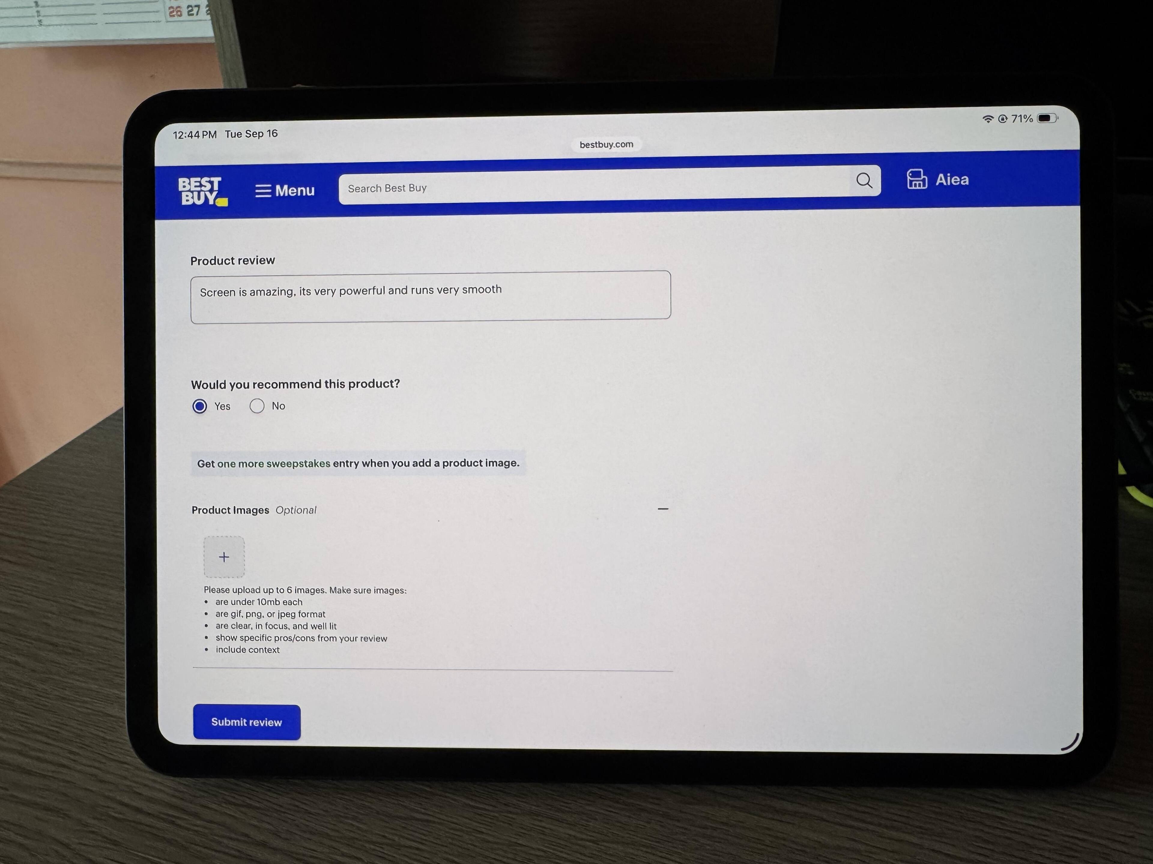 Customer provided, click to load a larger version
