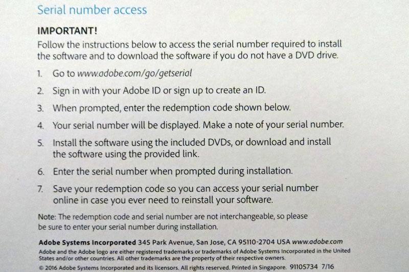 SERIAL # not included, click to load a larger version