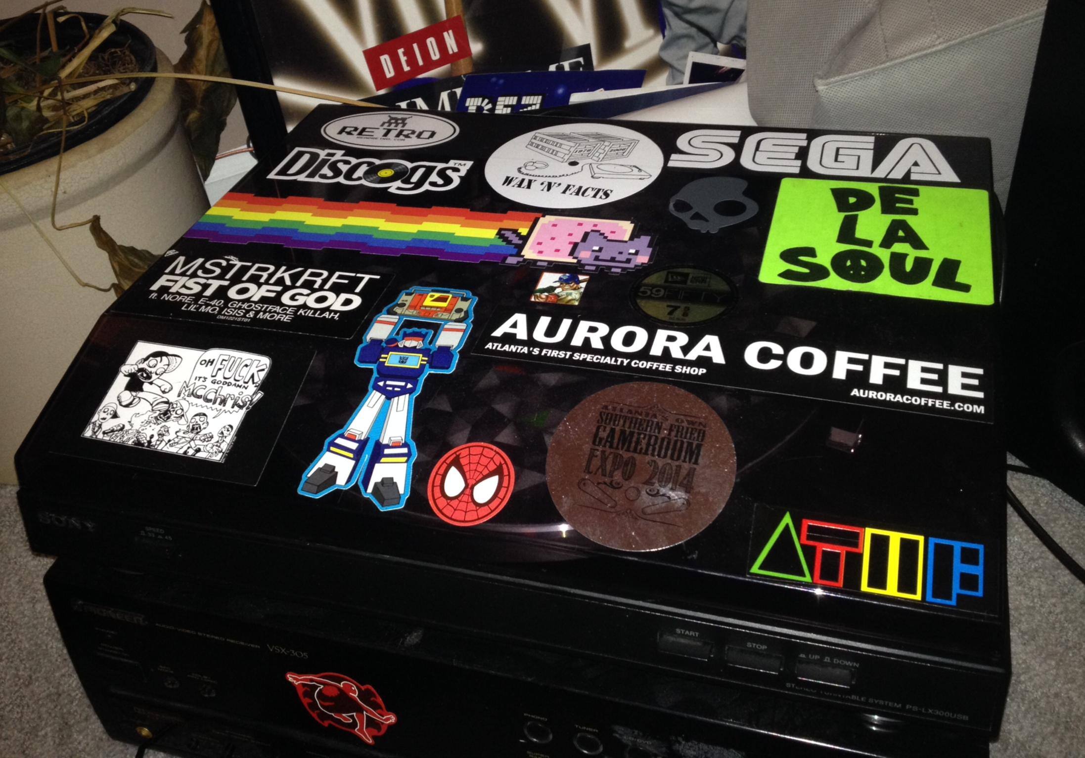 Stickers add a touch of class., click to load a larger version