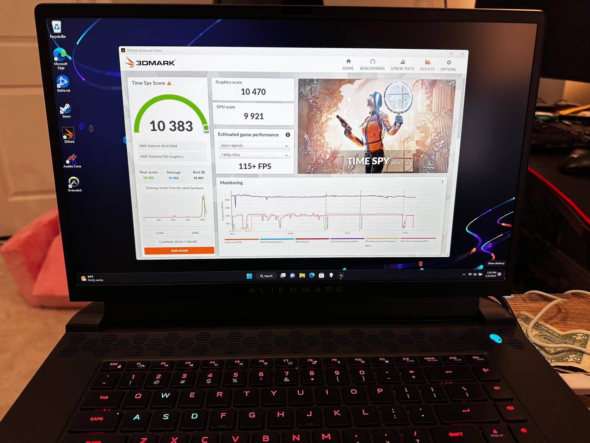 3DMark Timespy results for your reference, click to load a larger version