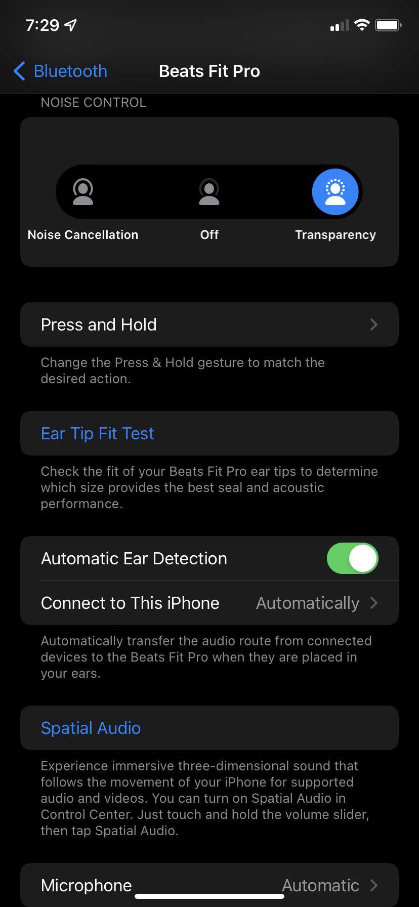 Bluetooth settings, click to load a larger version