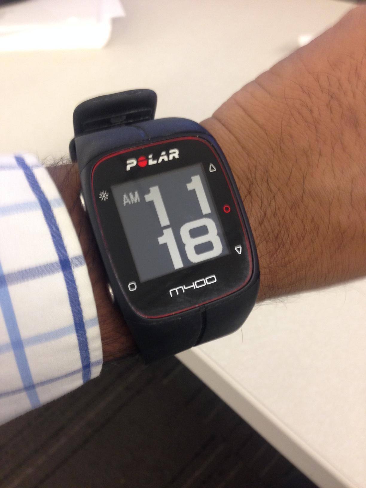 My Polar M400, click to load a larger version