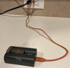 The battery charges directly from a USB port with 2 lights to let you know it is charging and when it is done., click to load a larger version