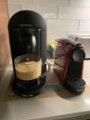 Nespresso by De'Longhi Essensa Mini Single-Serve Espresso Machine in Ruby  Red and Aerocon Milk Frother in Black 