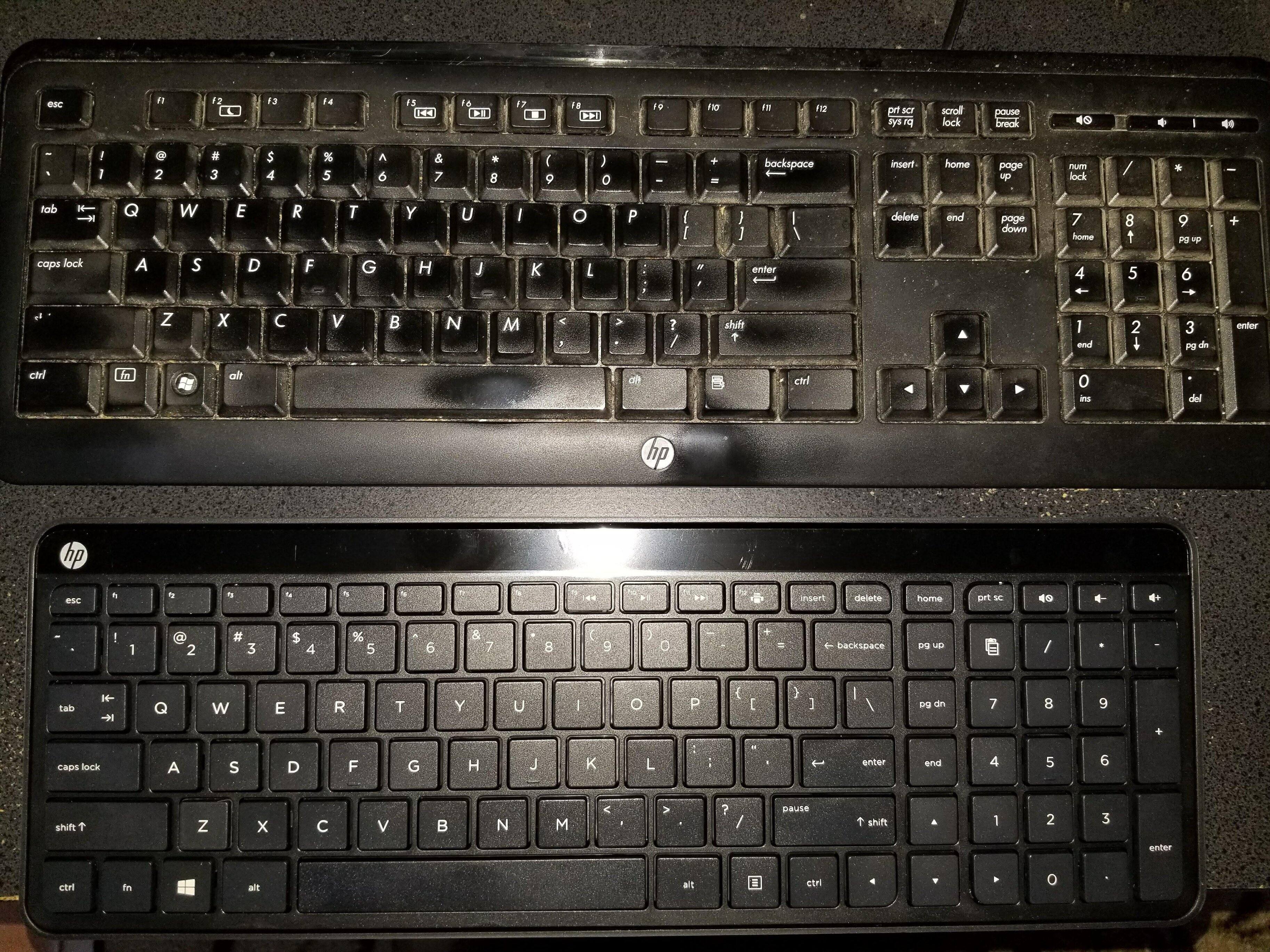 Keyboard Comparison, click to load a larger version