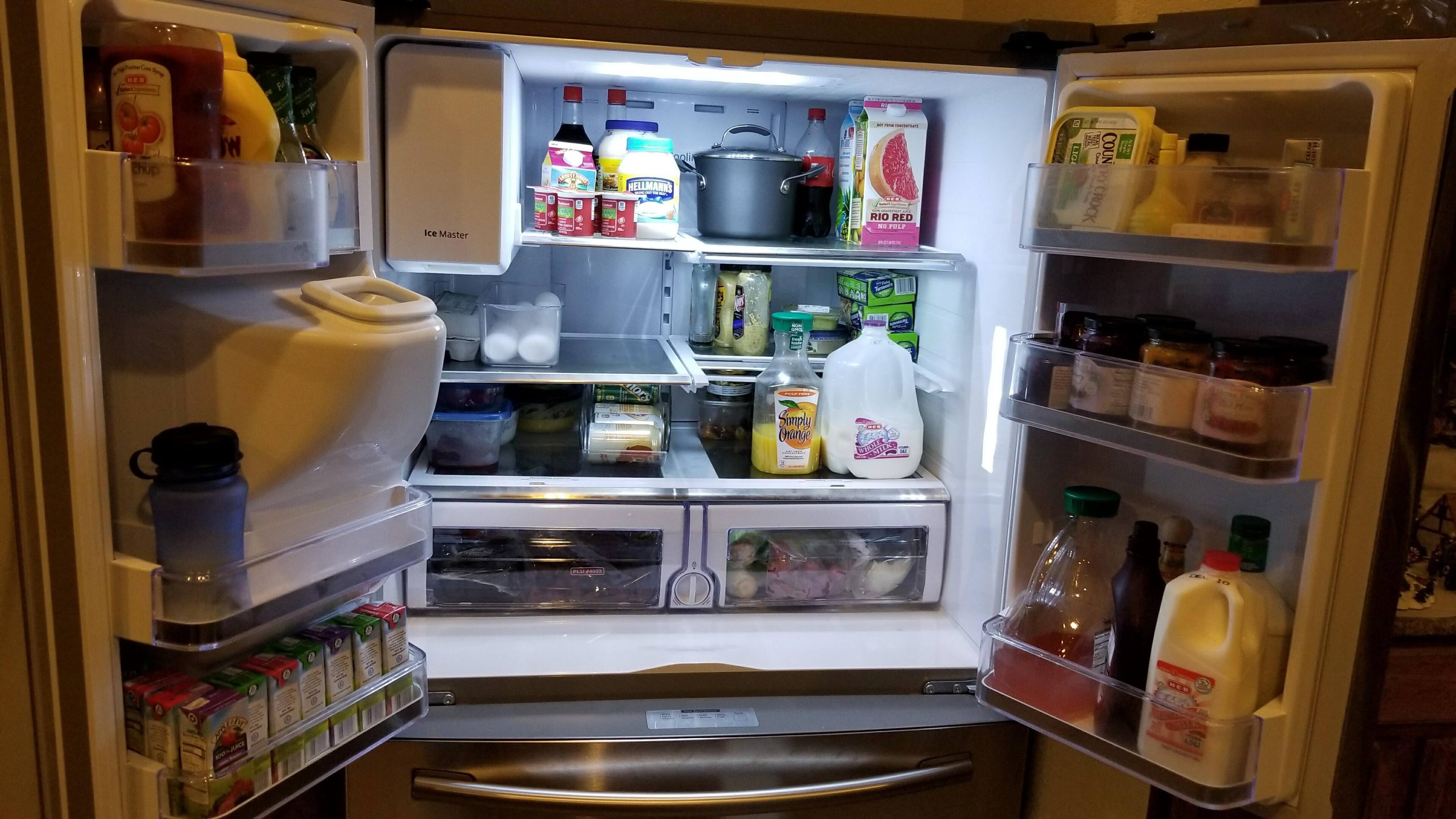 Refrigerator top section, click to load a larger version