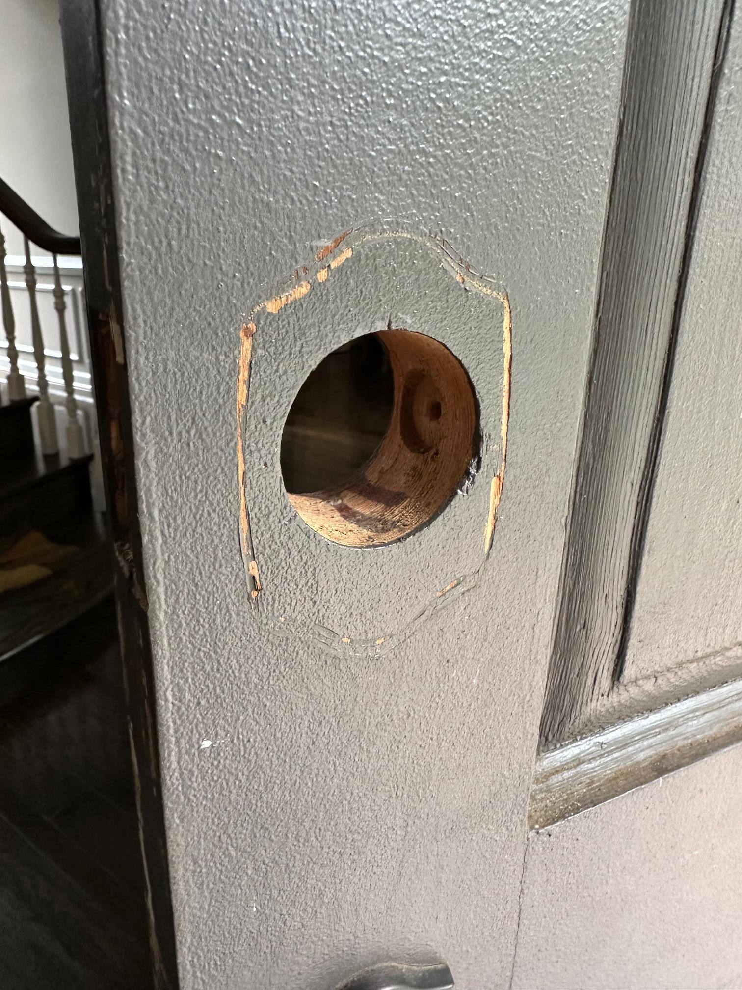 Markings from previous hardware, click to load a larger version