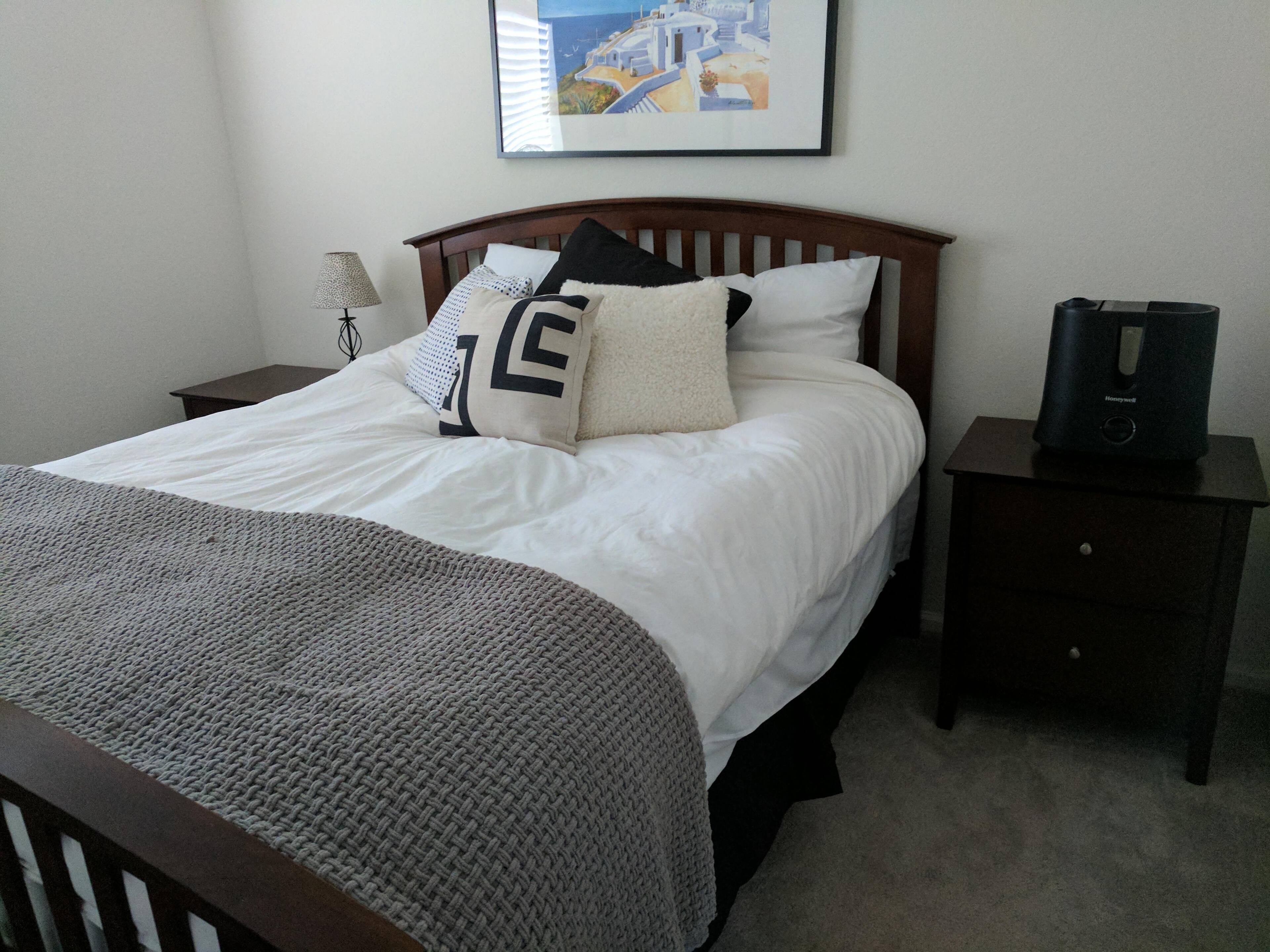 Next to the bed at night, click to load a larger version