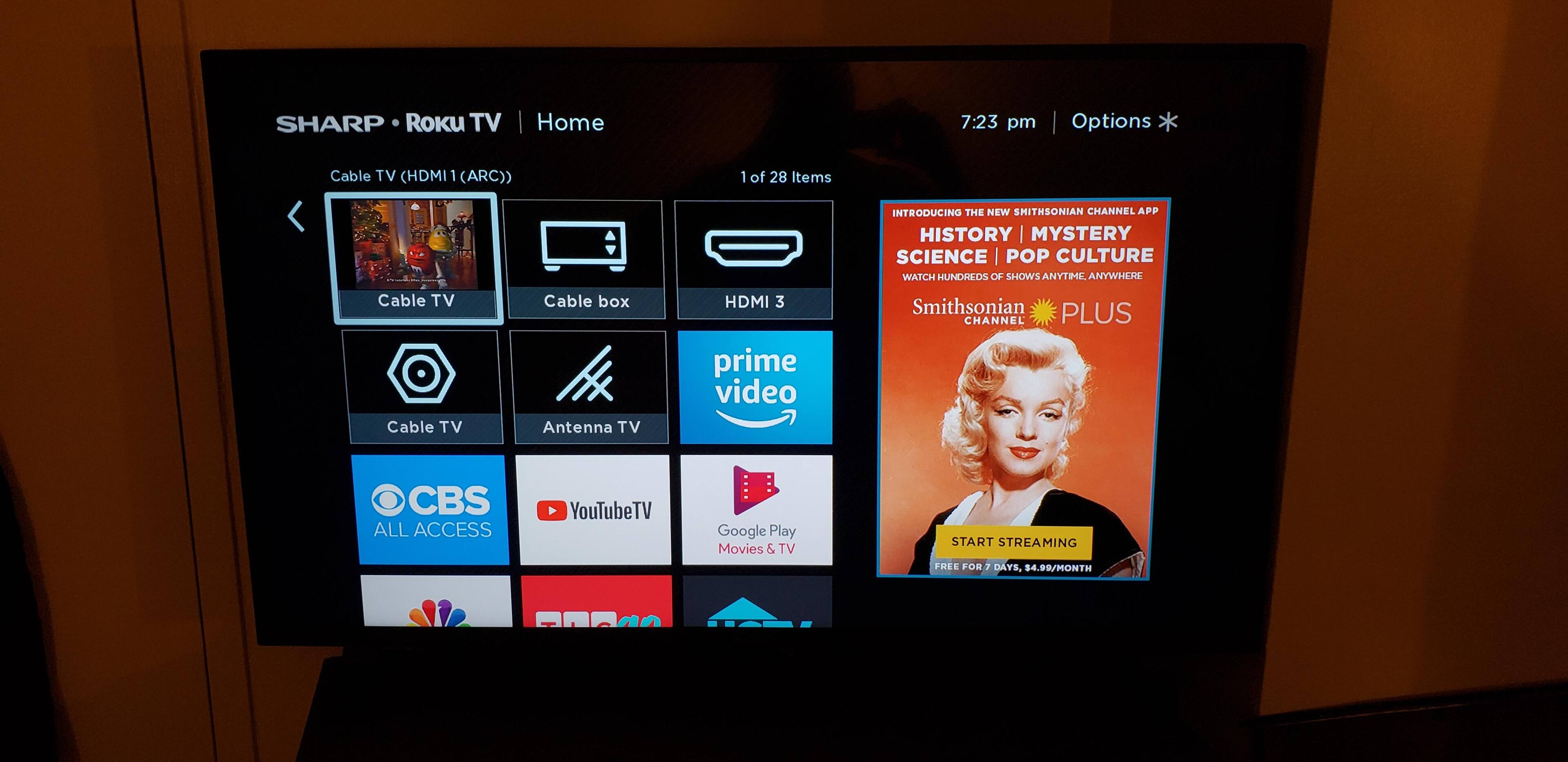 Roku HDTV, click to load a larger version