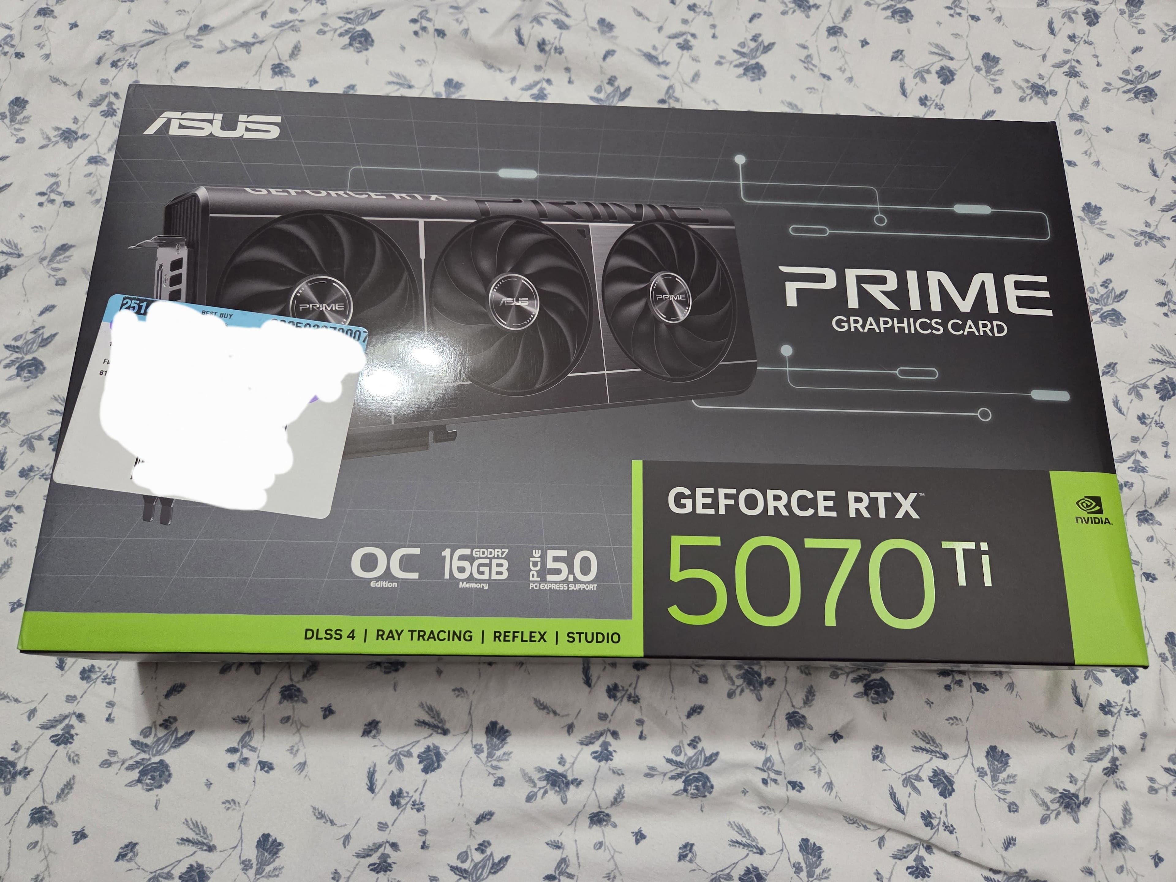 ASUS PRIME NVIDIA GeForce RTX 5070 Ti OC Edition 16GB GDDR7 ASUS PRIME NVIDIA GeForce RTX 5070 Ti OC Edition 16GB GDDR7