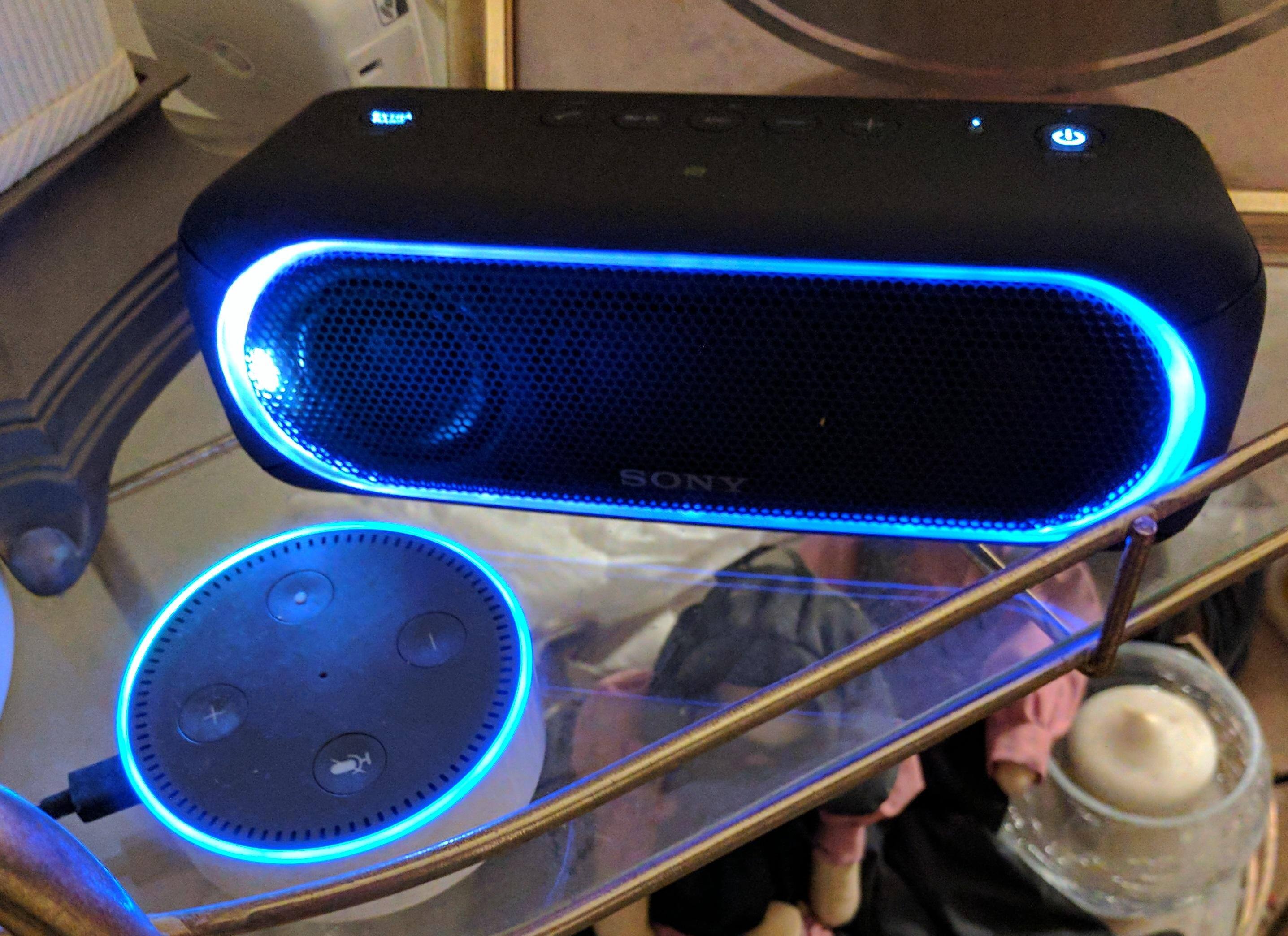 Sony Speaker Paired with ECHO DOT, click to load a larger version