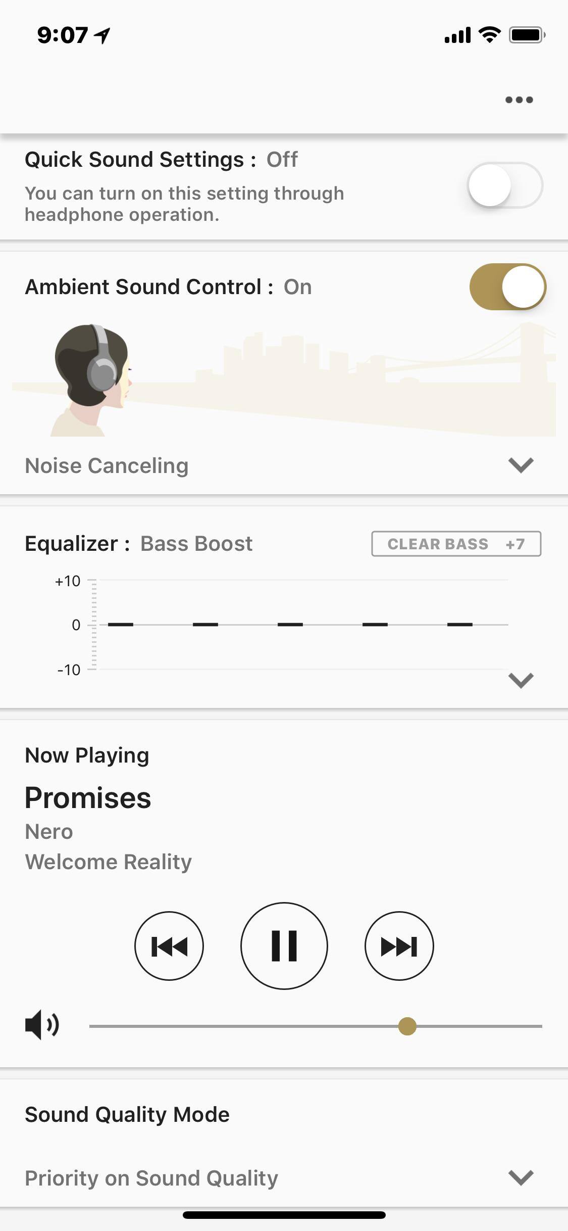 App showing BASS mode., click to load a larger version