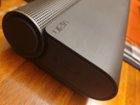 Nice Metal speaker housing meets "ridged/brushed" plastic unit housing. TOuch controls are easy to feel by the shape and size of the physical buttons., click to load a larger version