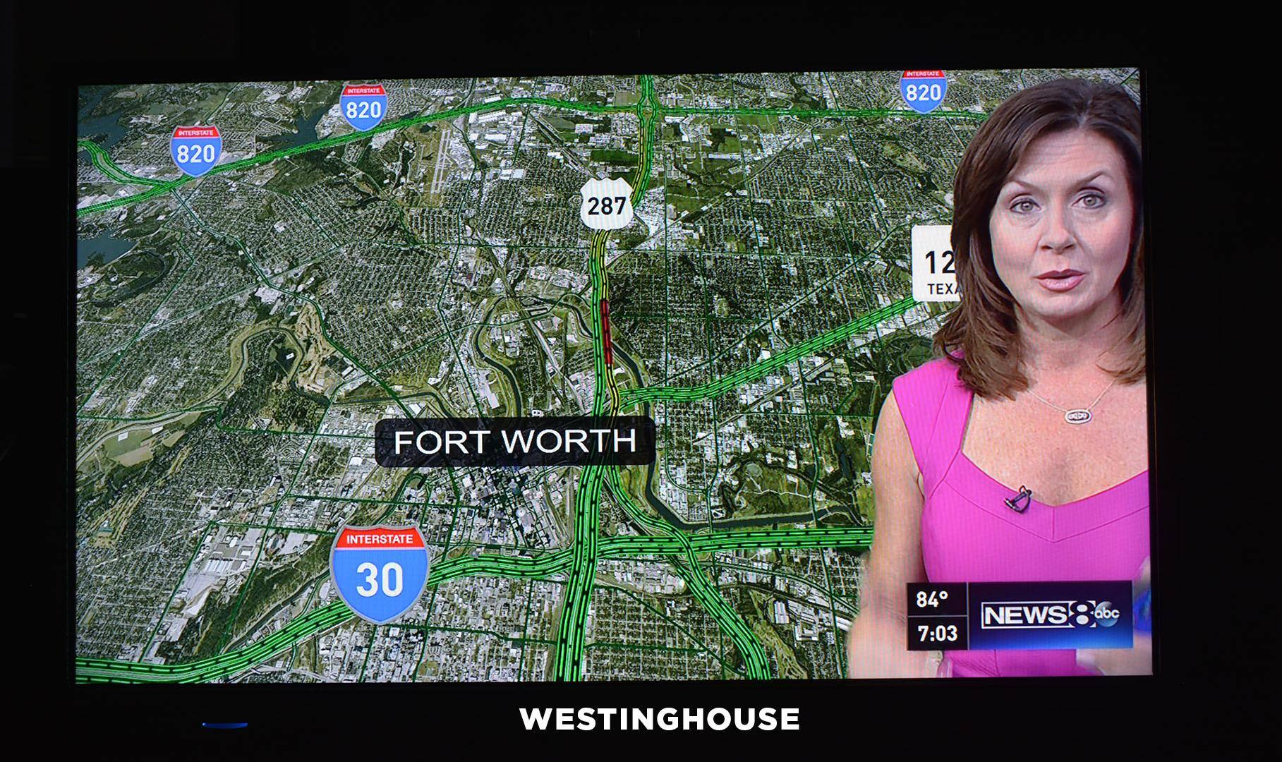 Here on the Westinghouse TV, you can see the image has been cropped further., click to load a larger version