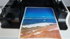 Color print in collection tray, click to load a larger version