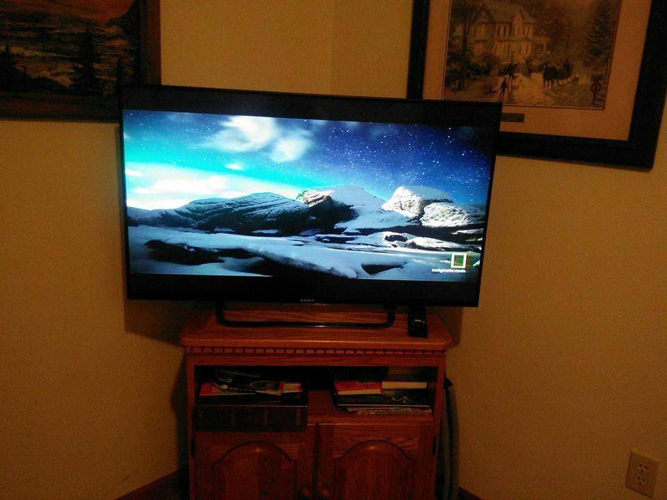 love my new Sony 4K television, click to load a larger version