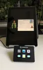 Surface Go on a stand with Stream Deck Mini, click to load a larger version