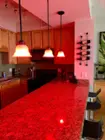 Kitchen with red light, click to load a larger version