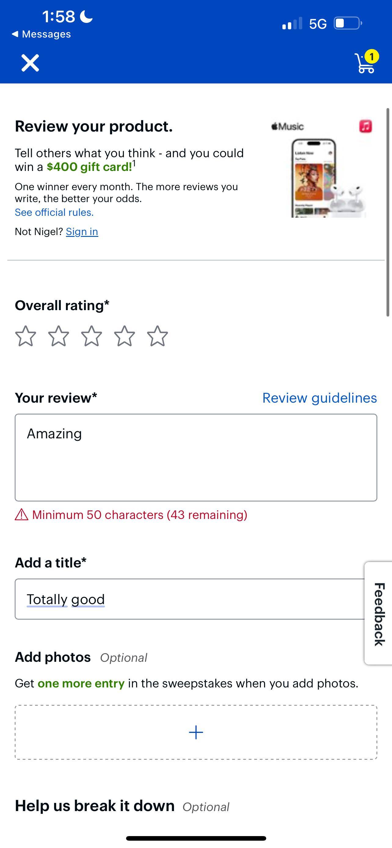 Customer provided, click to load a larger version