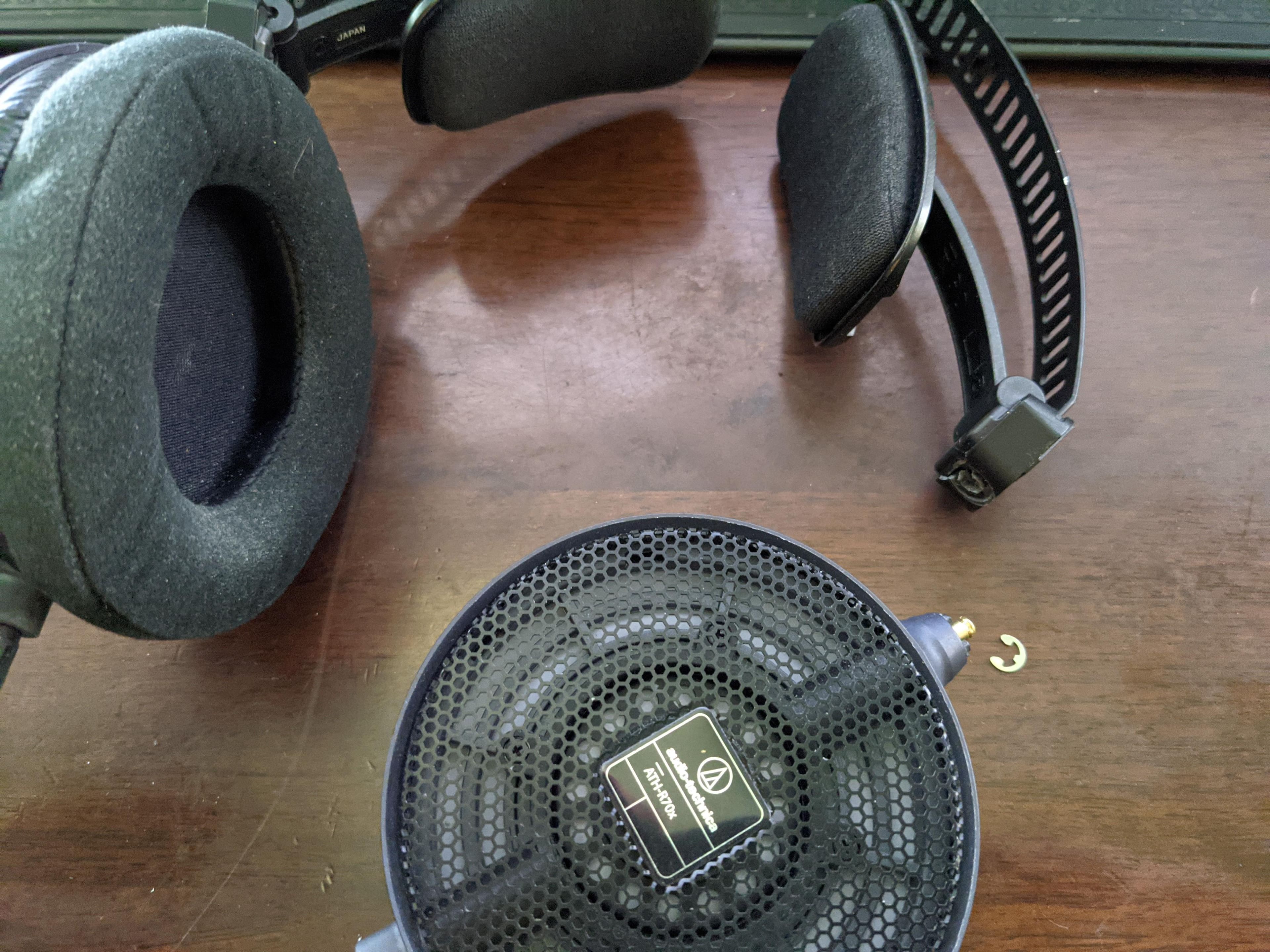 Audio Technica ATH R70x Wired Open Back Reference Headphones Black