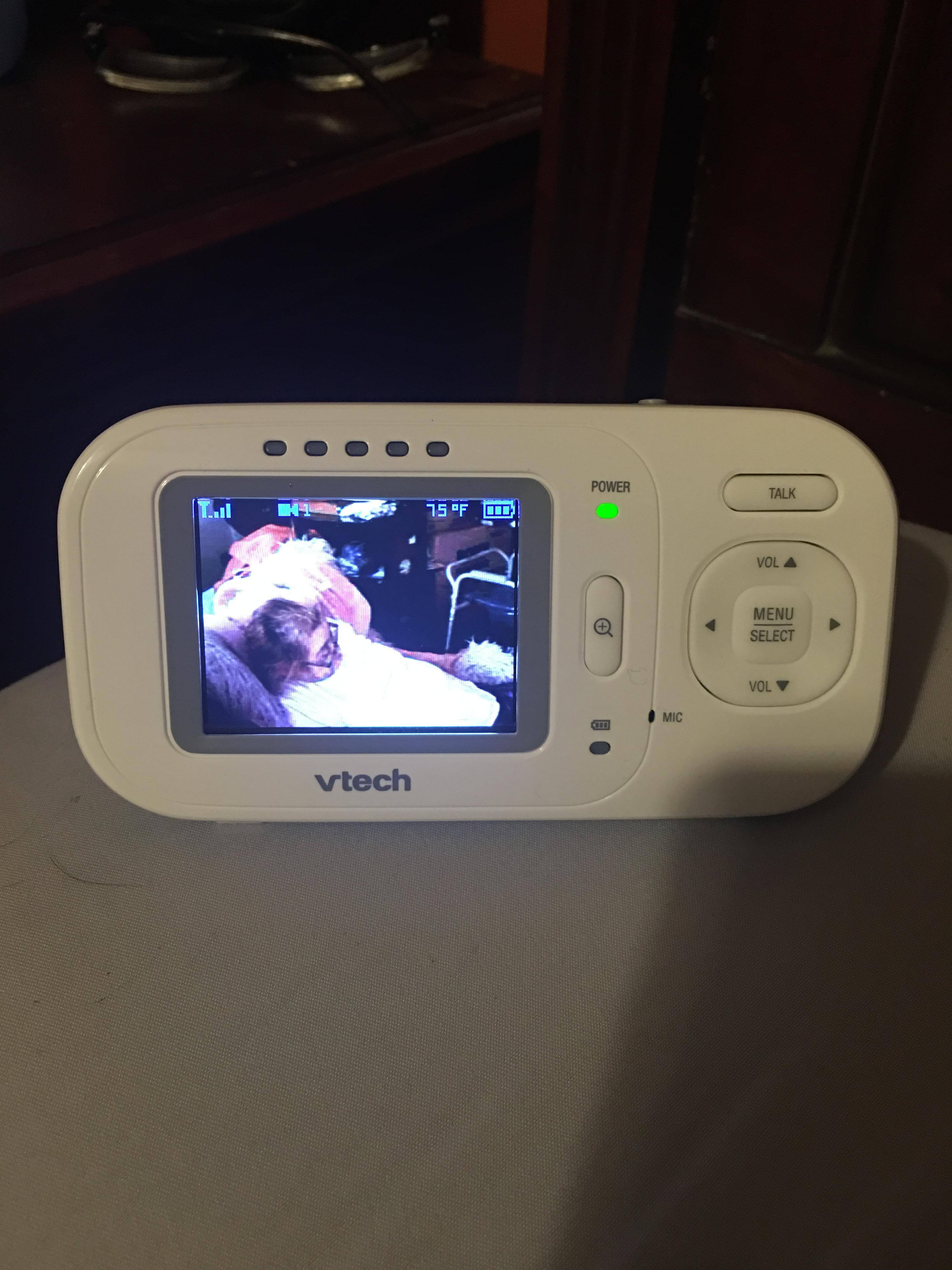 There’s my mom watching tv nice and safe where I can see her clearly and hear her if somethings wrong, click to load a larger version