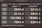 The max IOPs capability of Thunderbolt is astonishing. Effectively no difference between TB3 and an internal drive here., click to load a larger version