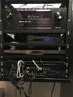 Denon Rack Mounted in closet, click to load a larger version