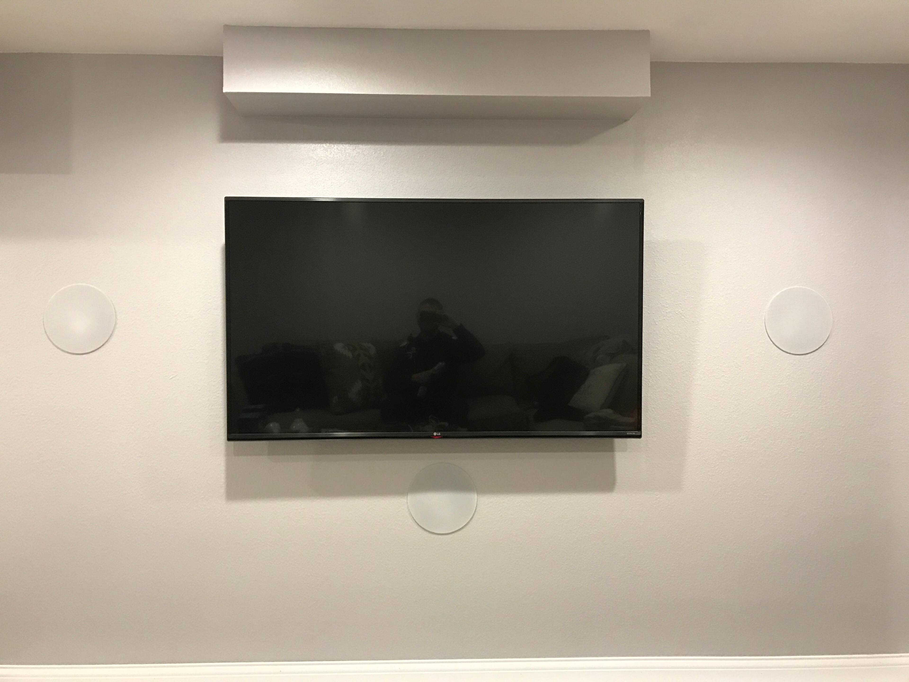 Front speaker setup, click to load a larger version