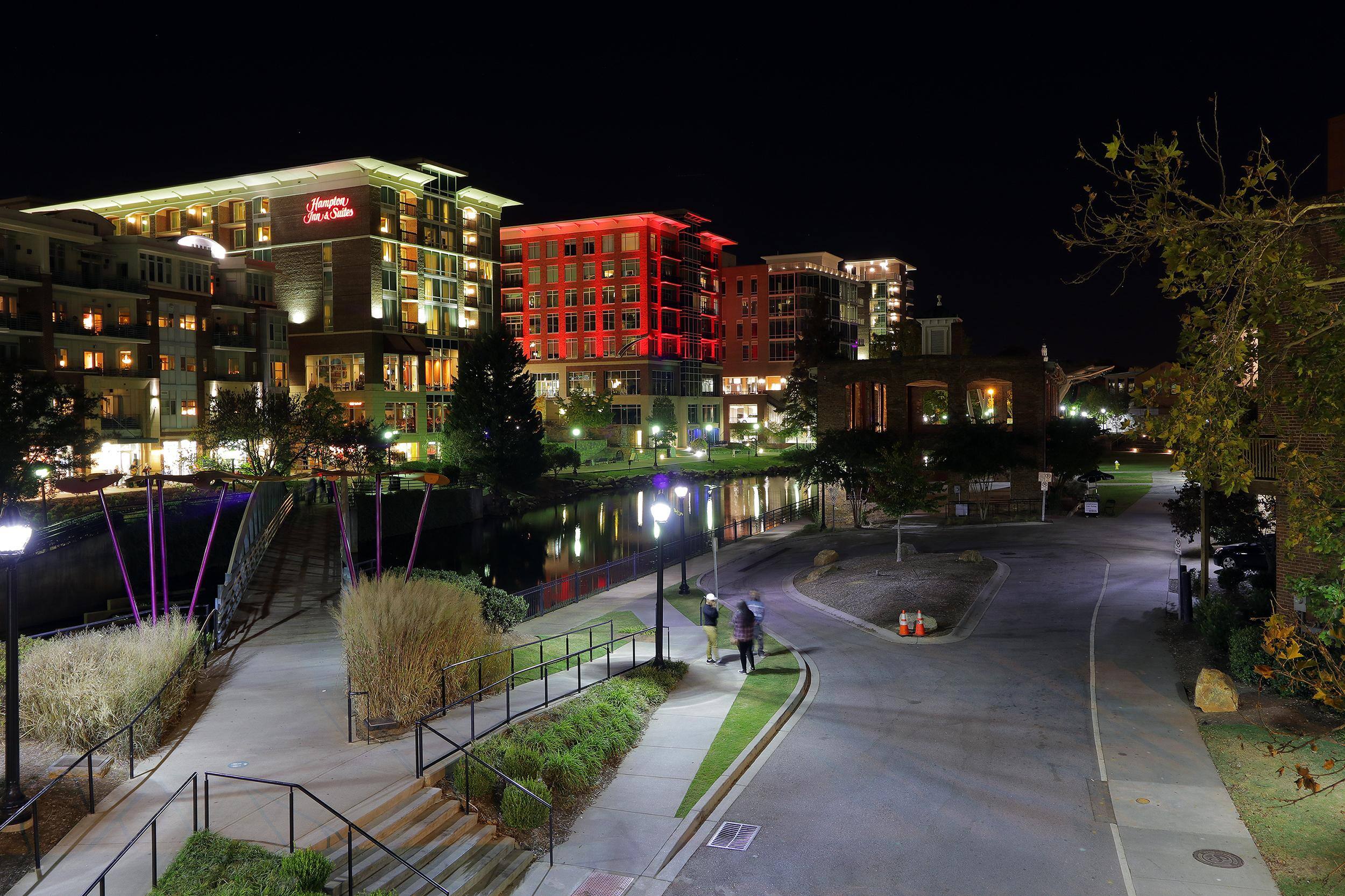 Greenville at Night, click to load a larger version