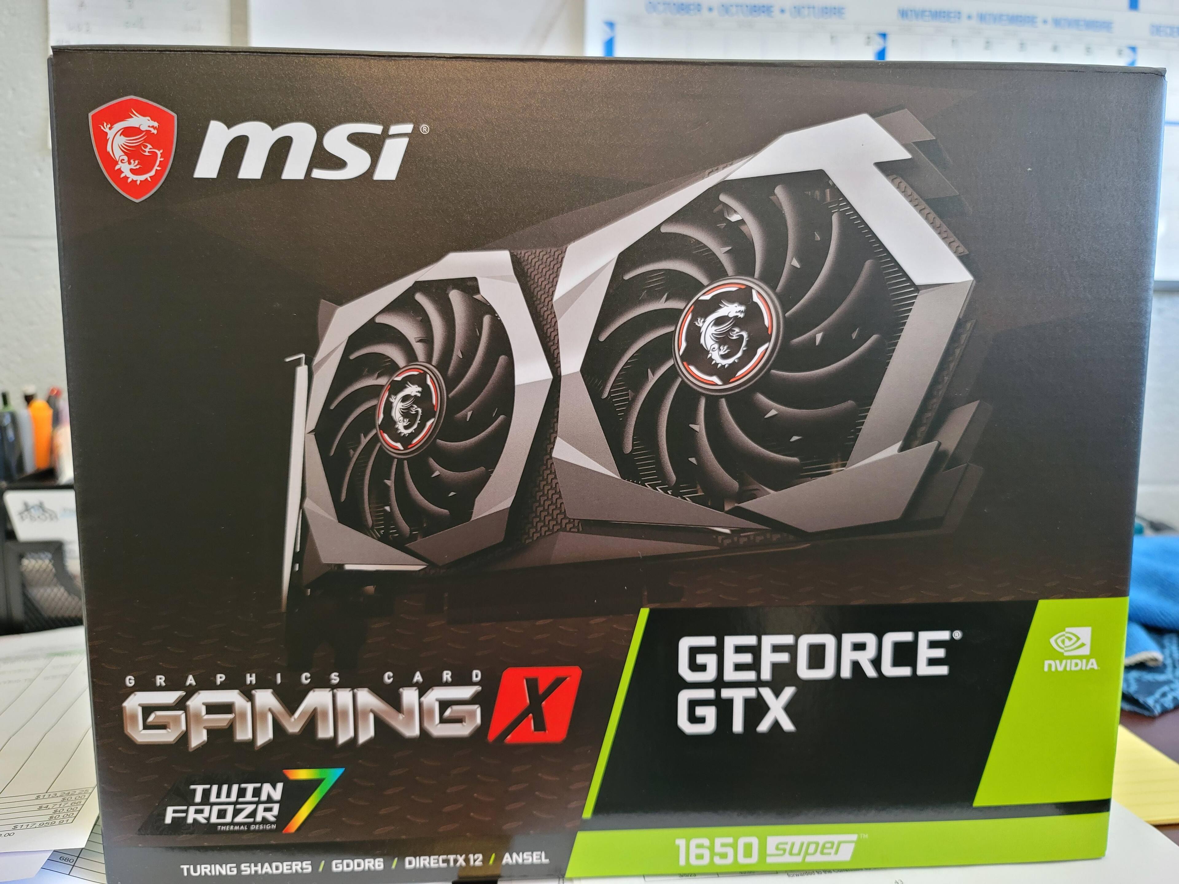 MSI NVIDIA GeForce GTX 1650 SUPER 4GB GDDR6 PCI Express 3.0