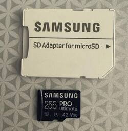 Samsung Pro Ultimate and Adapter 256GB microSDXC Memory Card