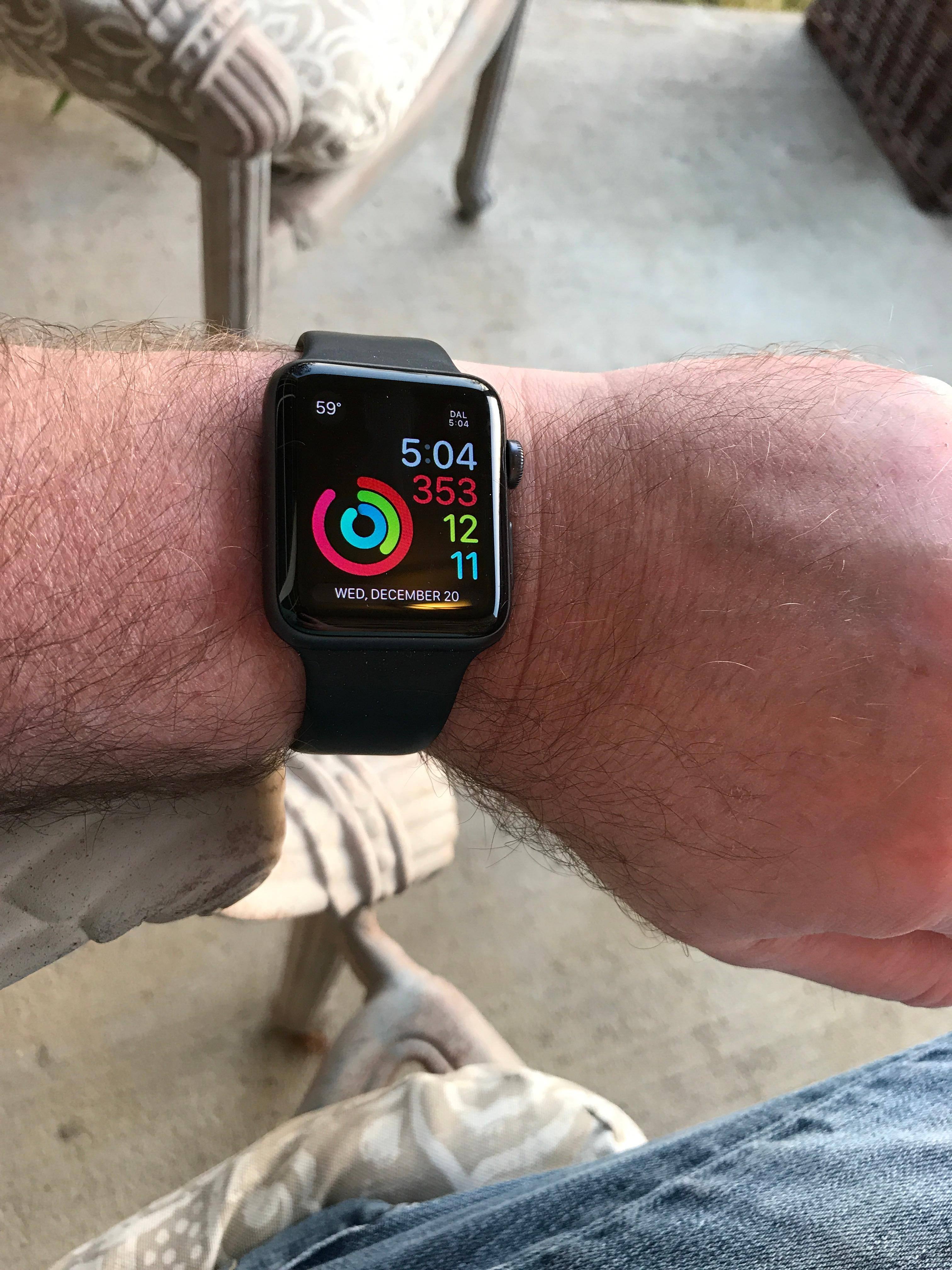 Apple Watch - Apple Watch Series 3 GPSモデル 42mm ブラック New Apple Watch Series 3, 42MM, GPS+Cellular, Space Black