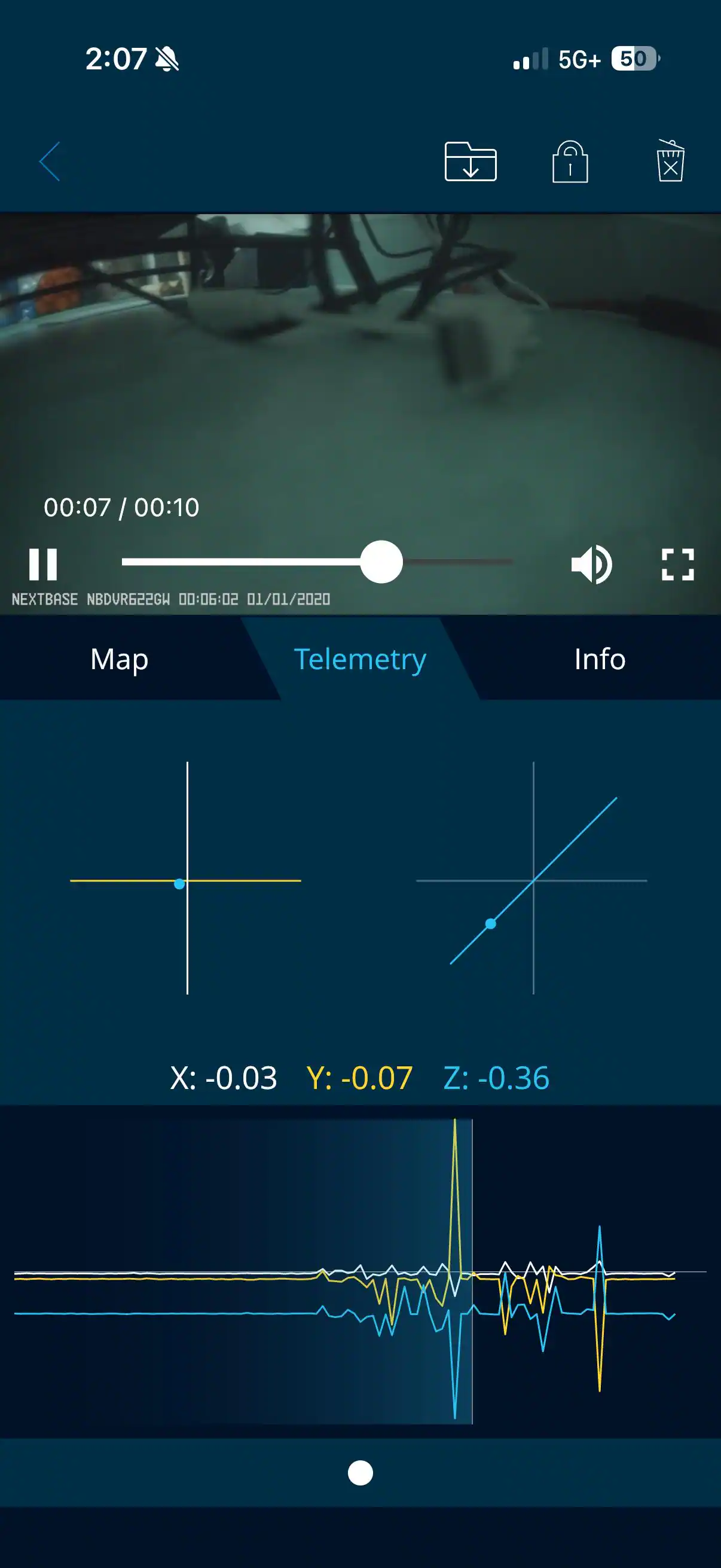 A recording in the app, with many details that some might find useful, click to load a larger version