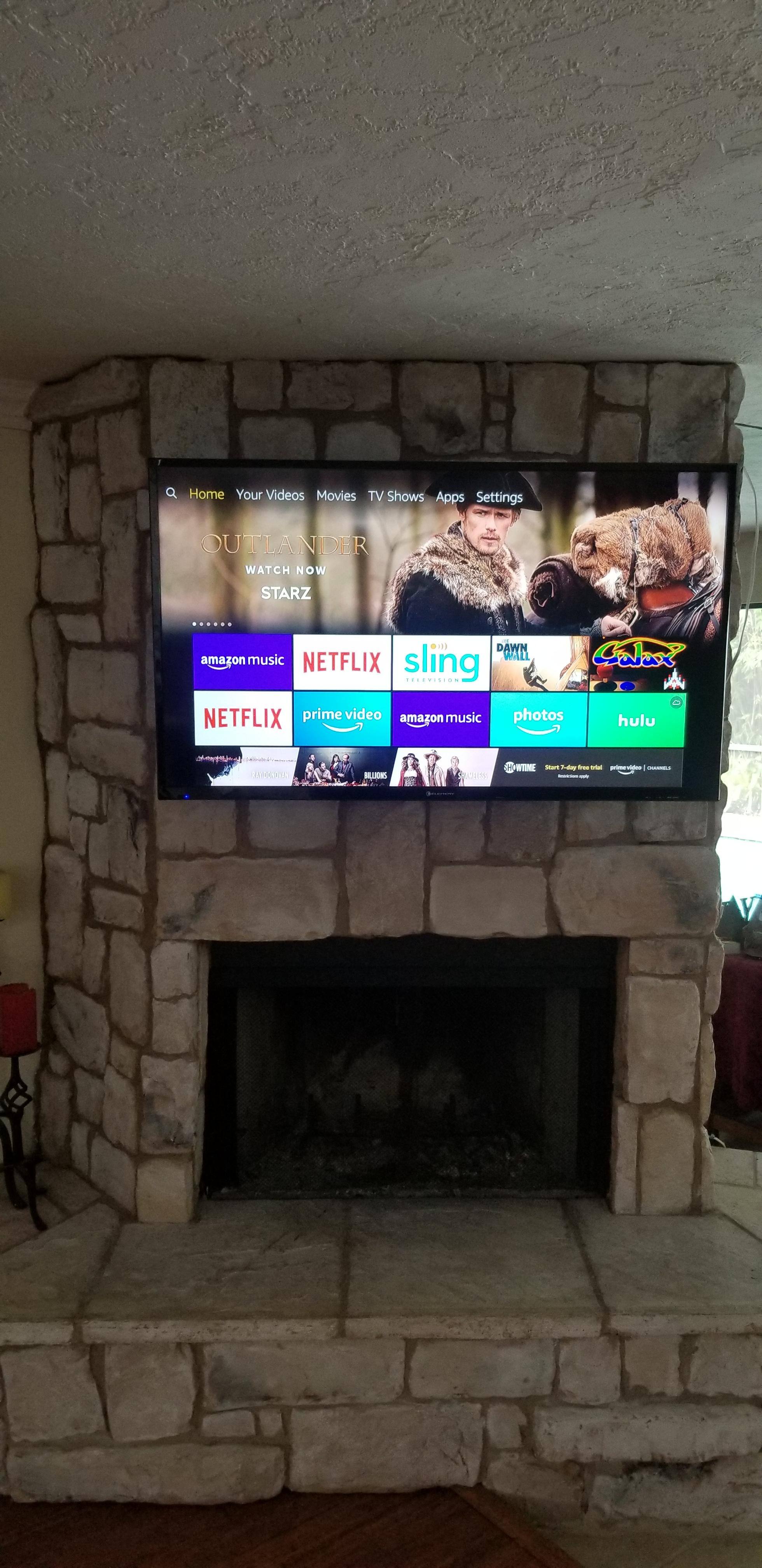 Fireplace installation, click to load a larger version