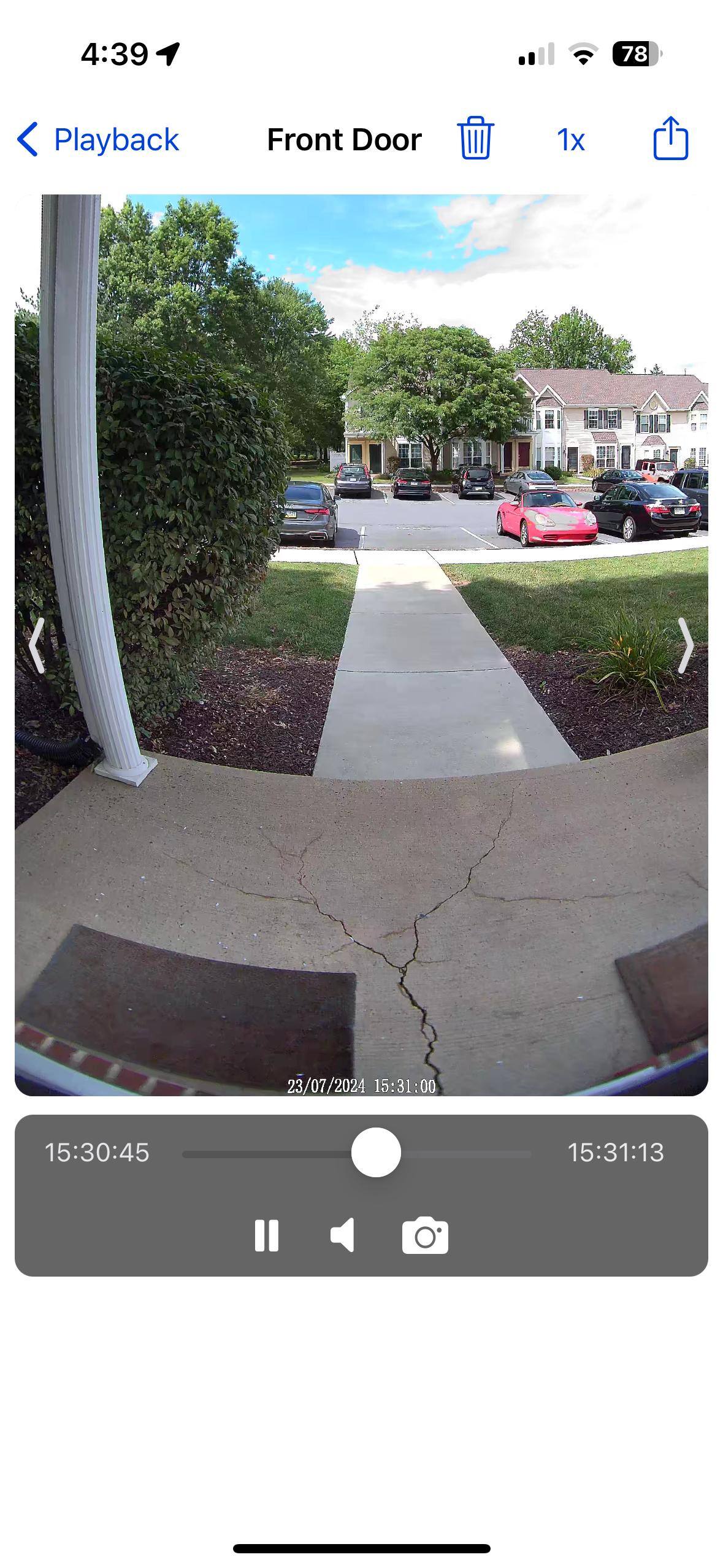 Swann Buddy 4K - great resolution! You can even see the ground in detail...cracks in the cement an all ;), click to load a larger version