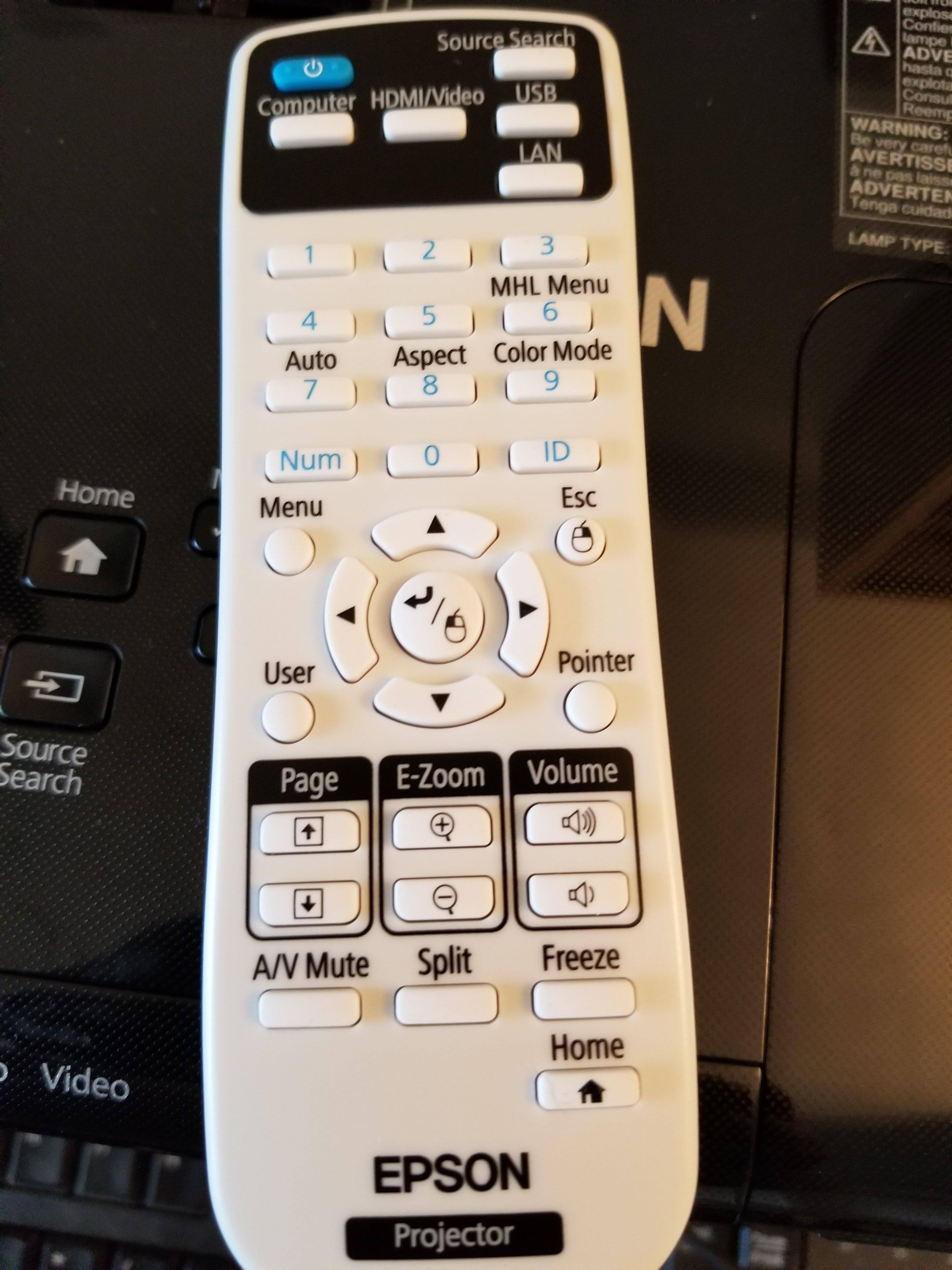 Epson Remote, click to load a larger version