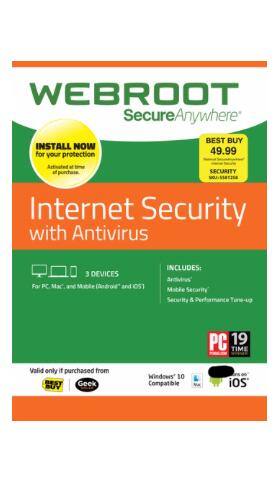 WEBROOT Is Security, click to load a larger version