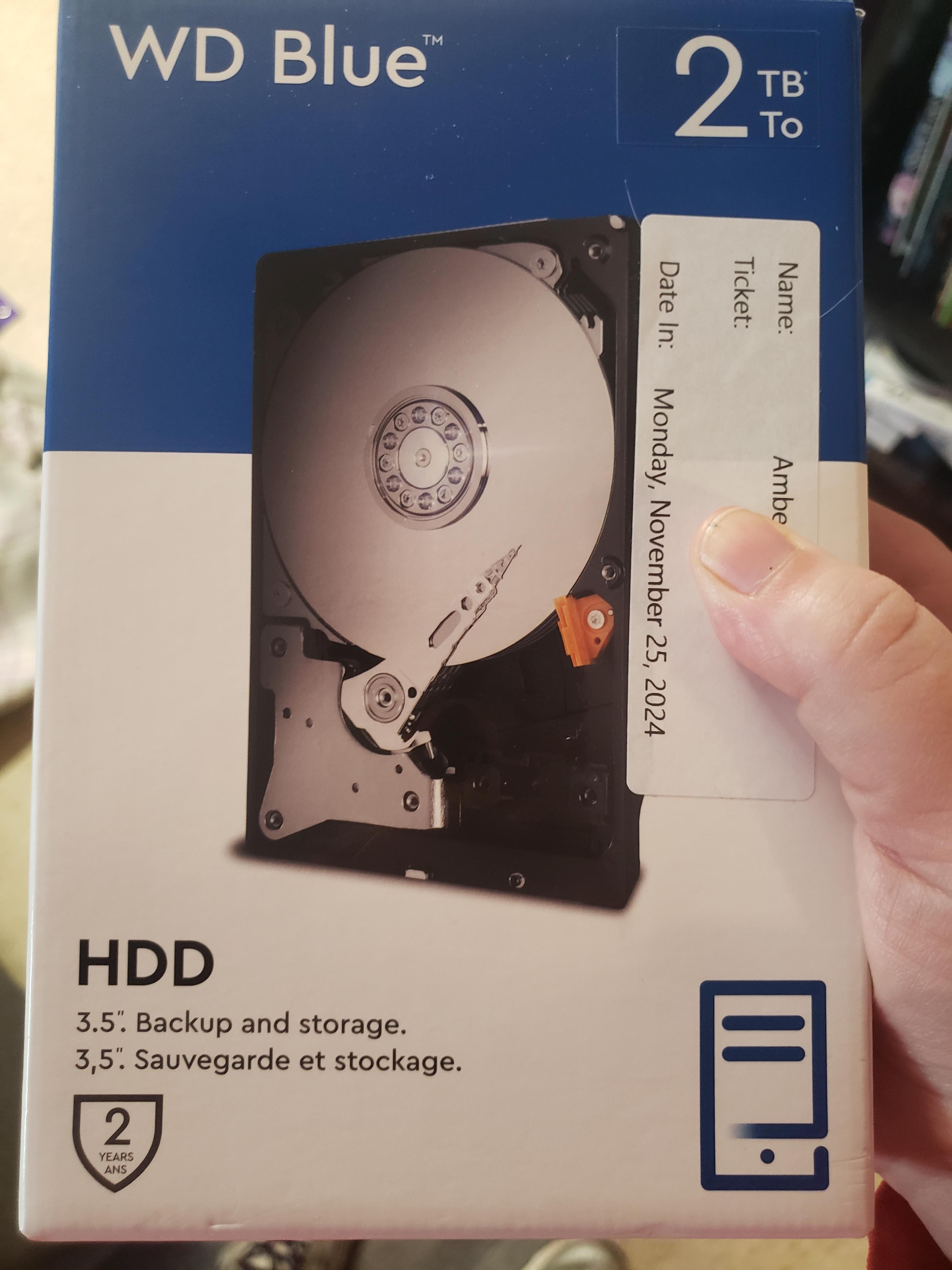 WD Blue 2TB PC Internal Hard Drive for Desktops WD20EZBX - Best Buy