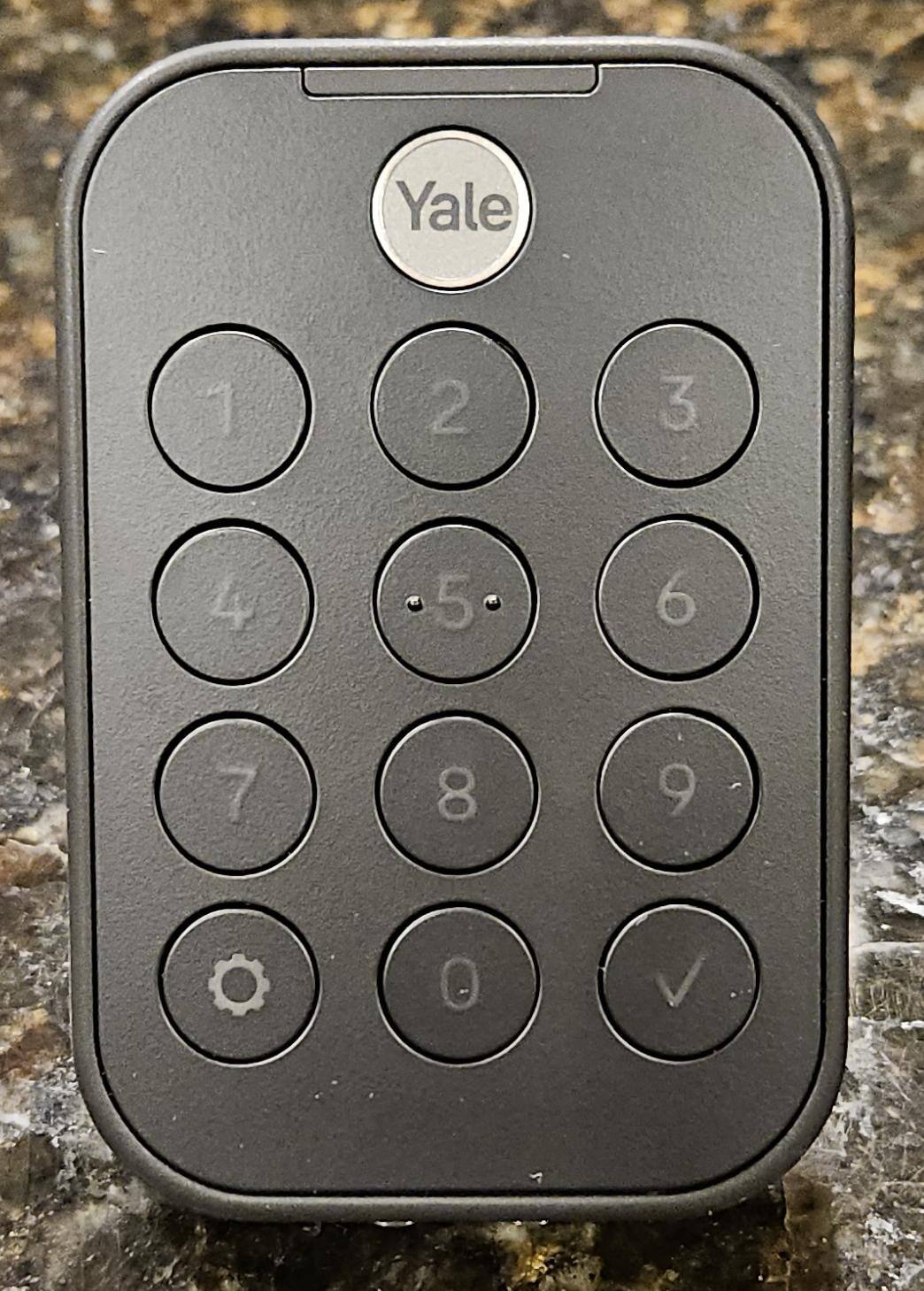 Keypad with backlit buttons & fingerprint reader, click to load a larger version
