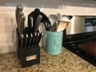 Cuisinart Graphix Collection 13 Piece Cutlery Block Set BlackSilver -  Office Depot