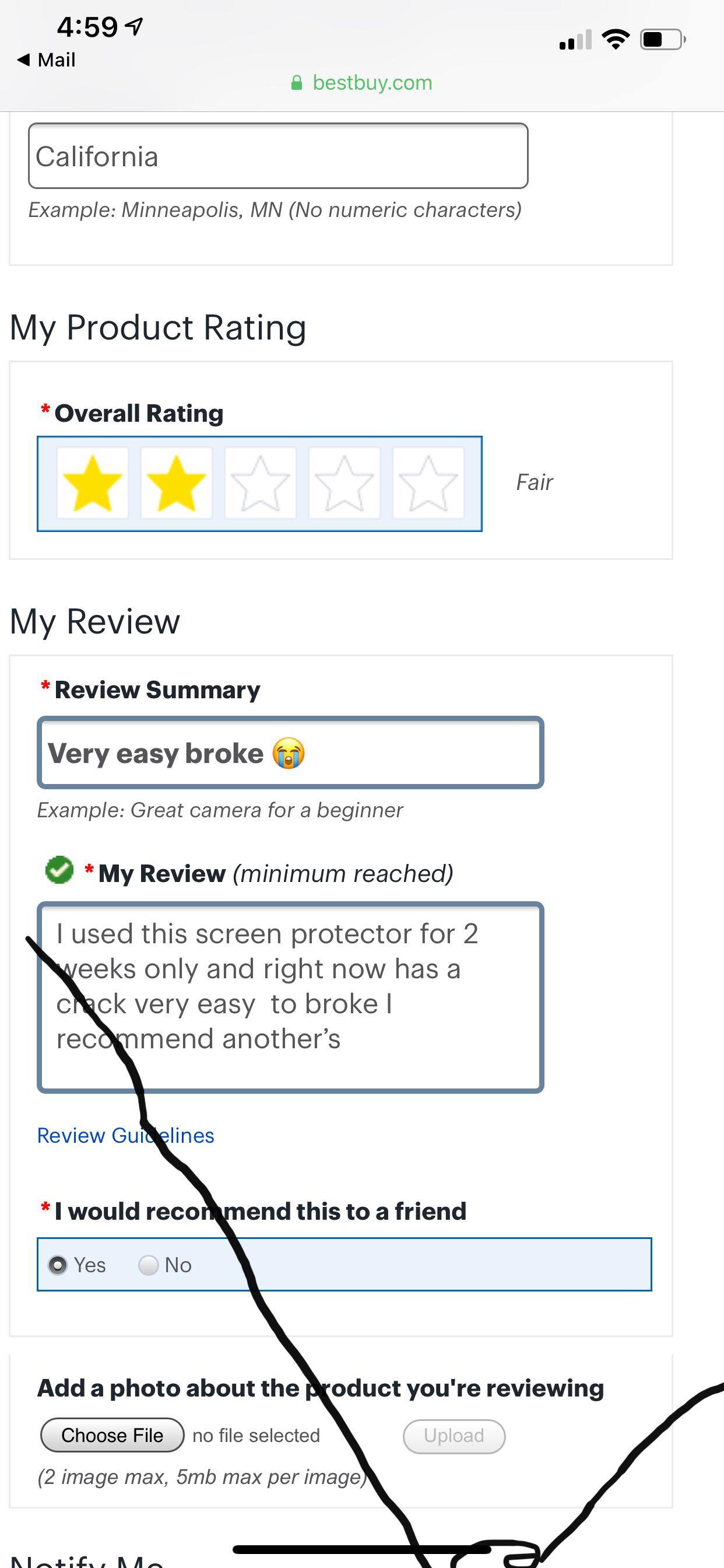 Customer provided image, click to load a larger version