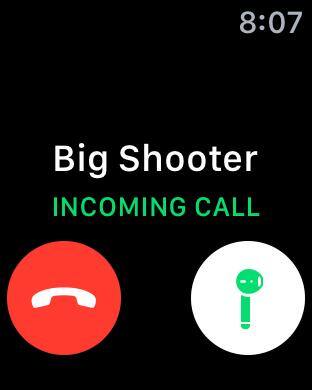 AirPods go so well with a watch. This is a sceeen shot from the Watch showing you can answer from your AirPods., click to load a larger version