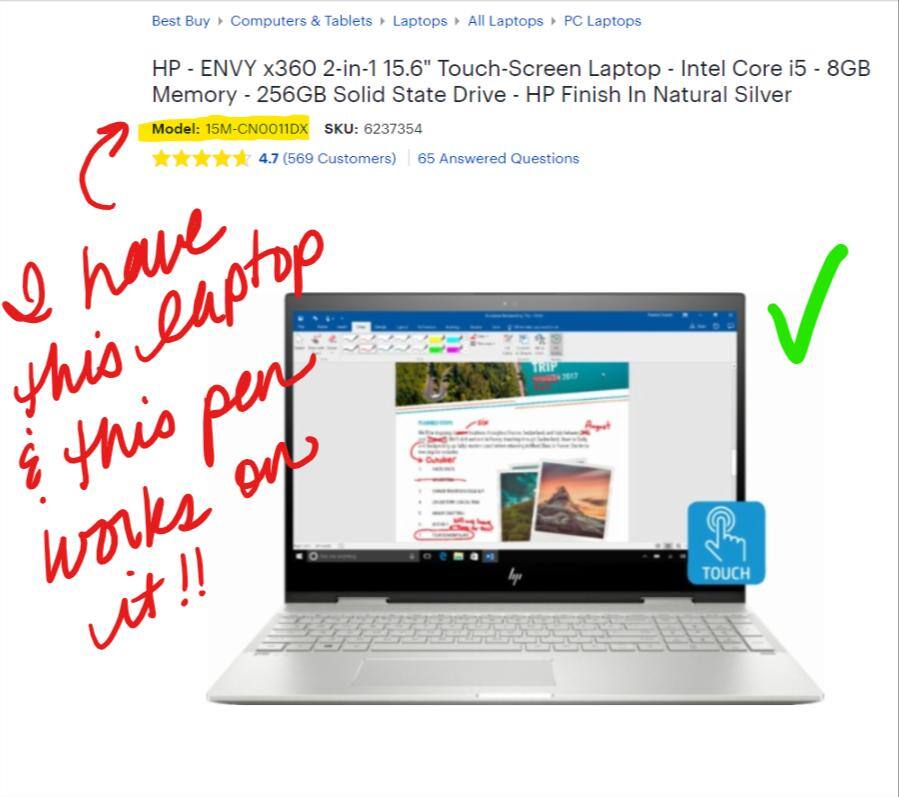 Works on ENVY x360 15M-CN0011DX, click to load a larger version