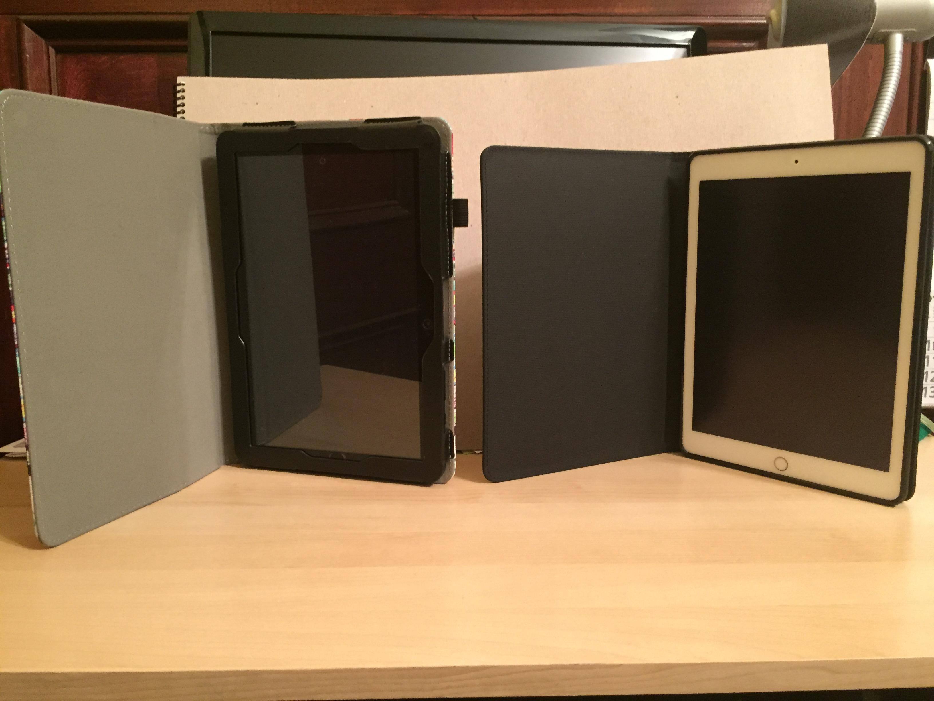 left Insignia and Right iPad Air 2, click to load a larger version
