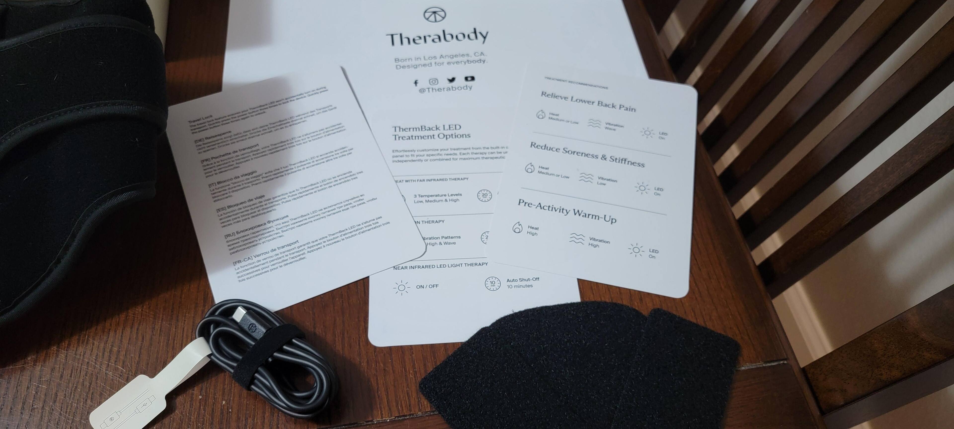 Instructions, power cord and velcro covers, click to load a larger version