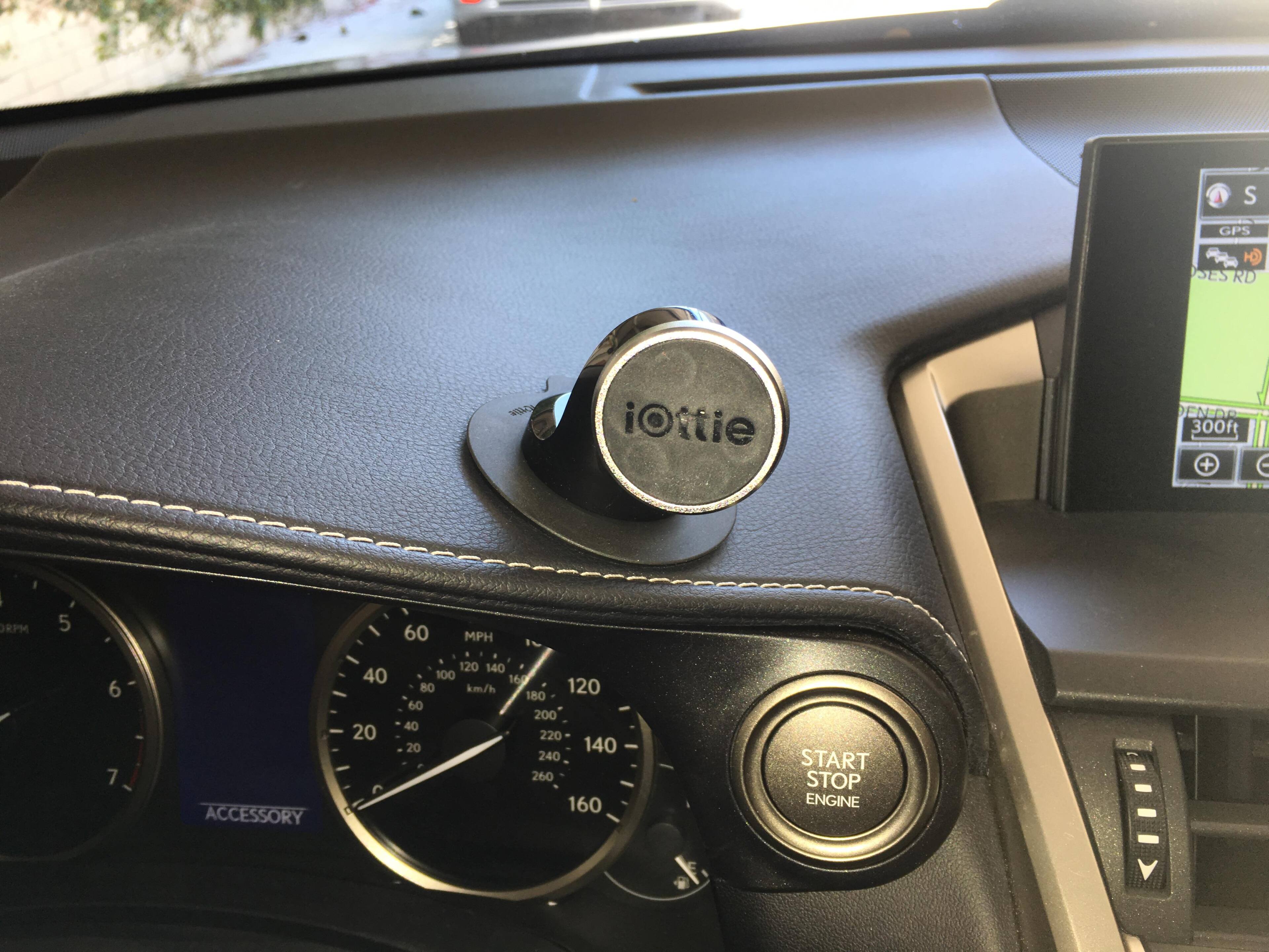 sticky base works well with my non flat textured dashboard, click to load a larger version