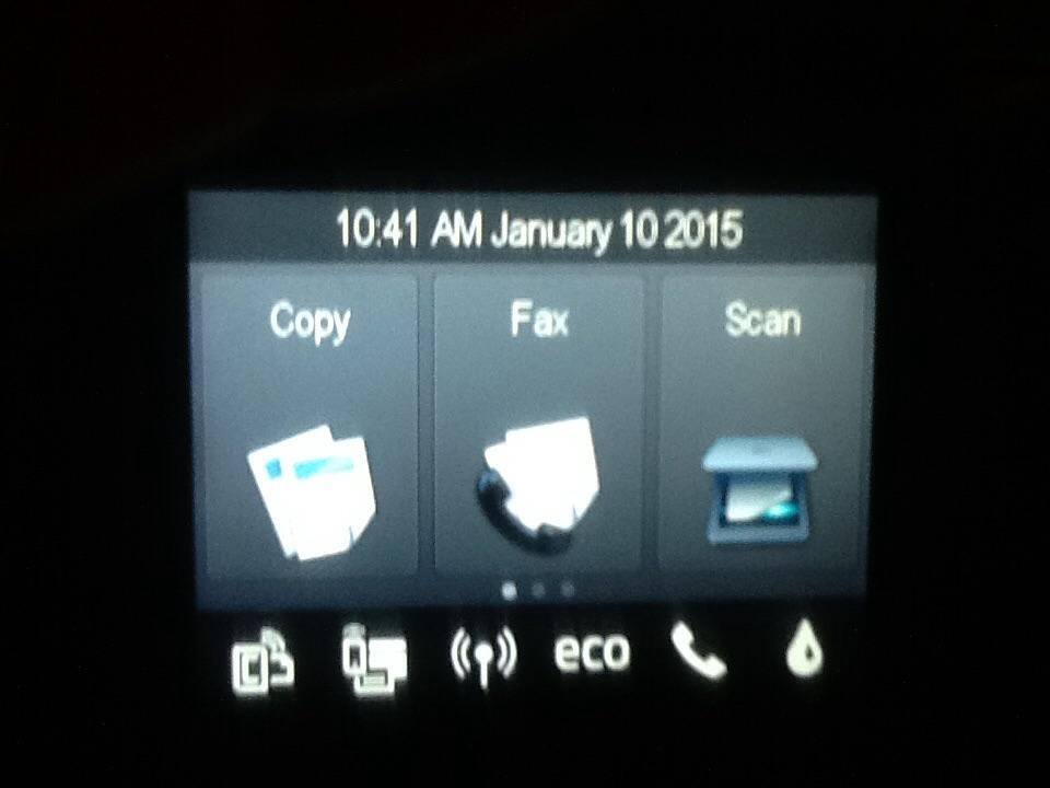 Touch screen window will allow you to choose function, quantity of copies easy and clear, click to load a larger version