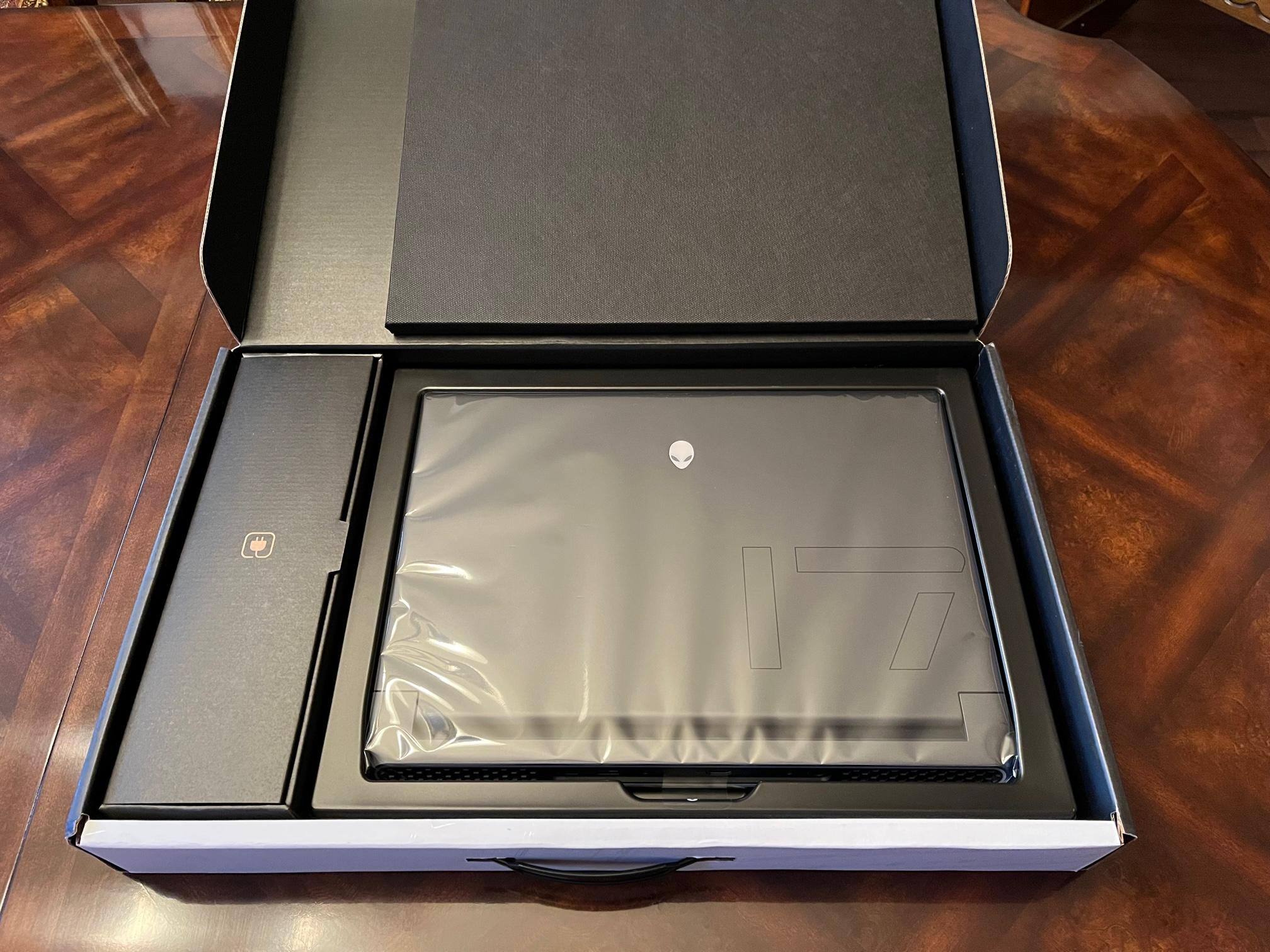 Unboxing the Alienware M17 Laptop, click to load a larger version