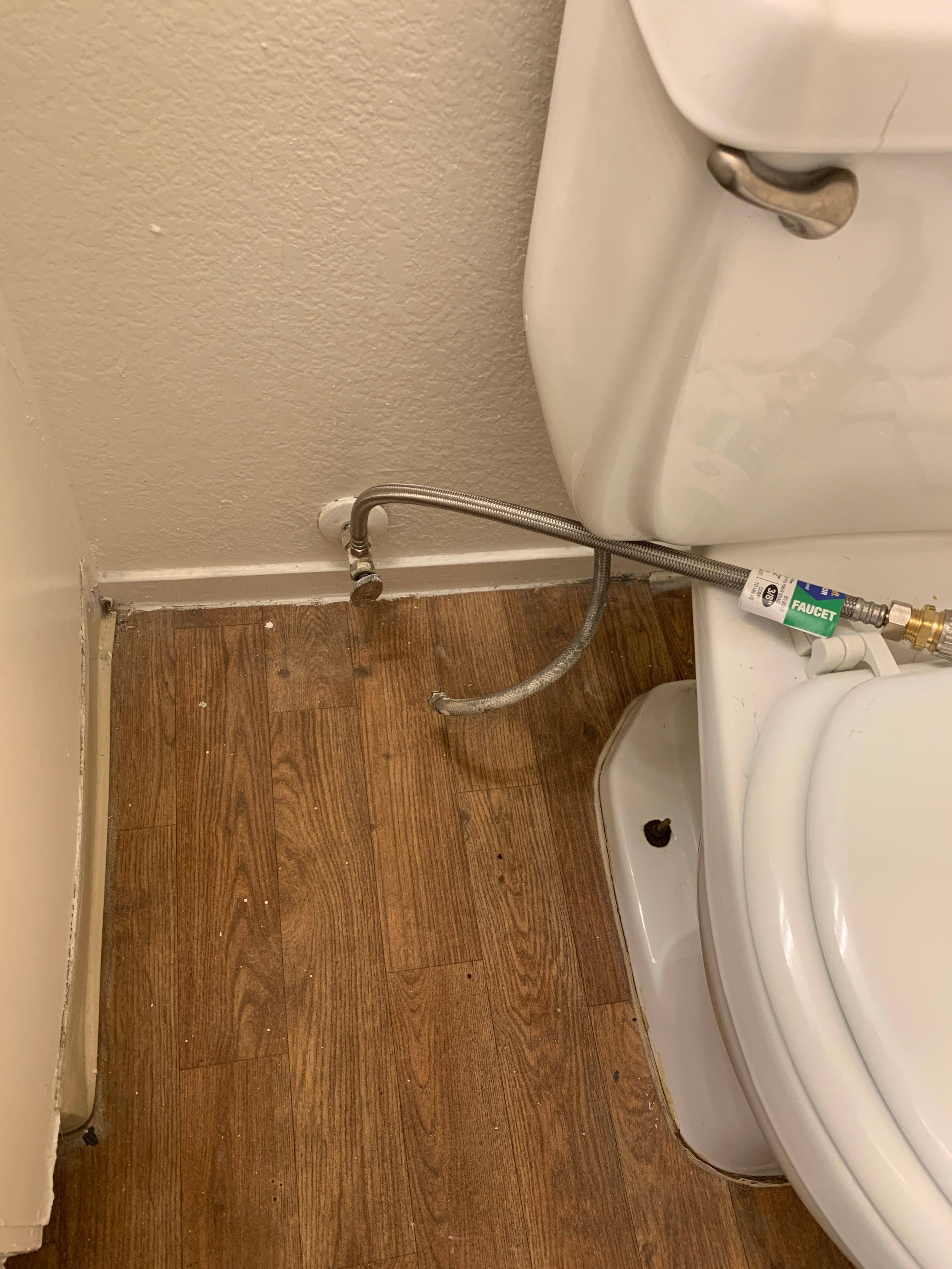 Attached to where my toilet line was with an adapter I bought separately. NBD., click to load a larger version