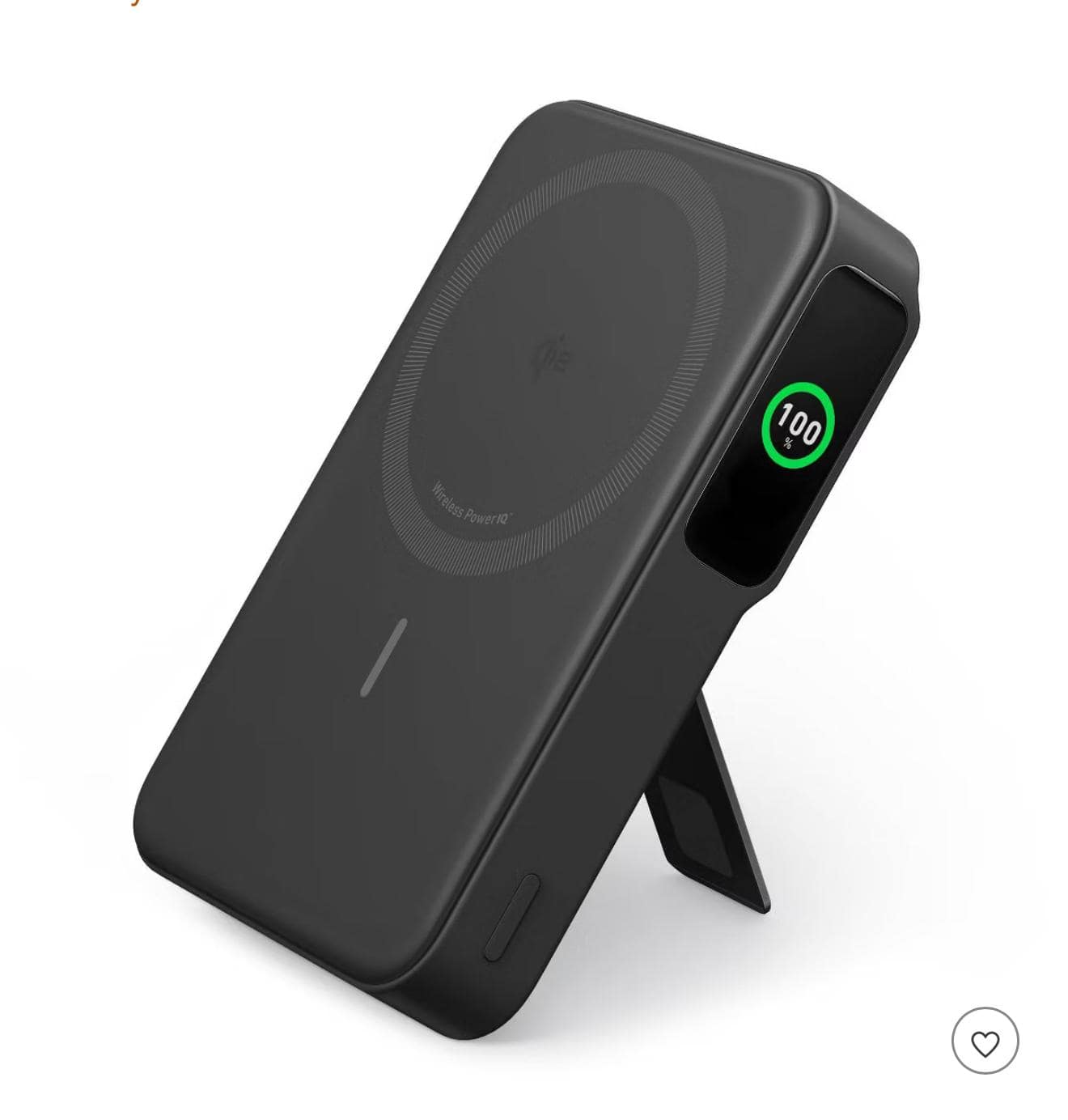 Anker MagGo Power Bankブラック A1654N11 Anker MagGo wireless power bank - slim - 24 pin USB-C - 30